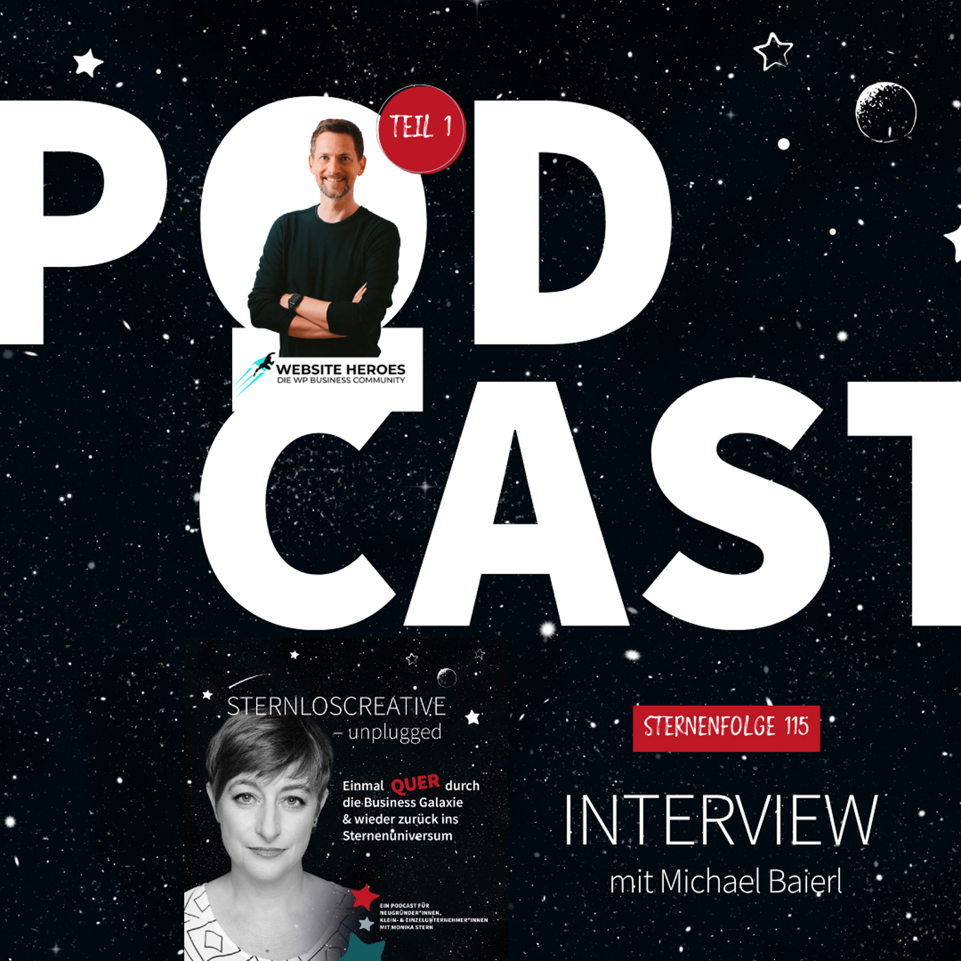 Sternenfolge 115 – Webdesign & Webentwicklung: Zwei Welten, ein Ziel – Interview mit Michael Baierl episode artwork