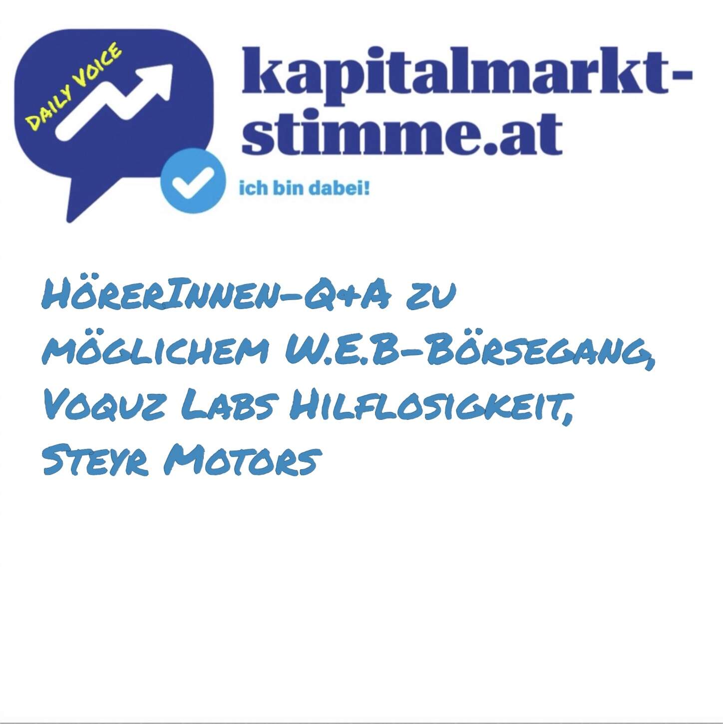 Audio-CD.at Indie Podcasts: Wiener Börse, Sport, Musik (und mehr)