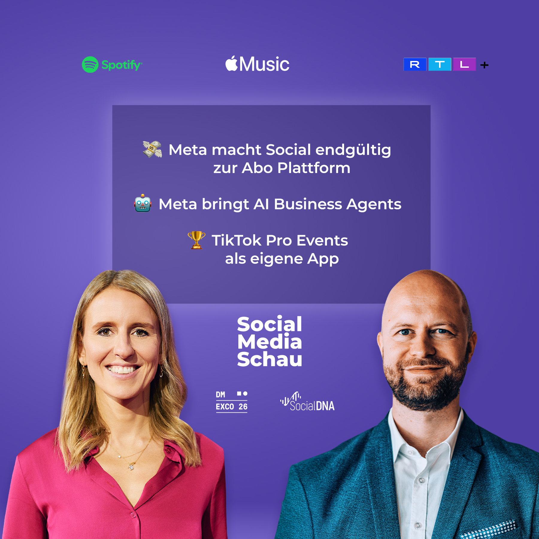 Meta macht Social zur Abo Plattform | Meta bringt AI Business Agents | TikTok Pro Events als eigene App #SMS08 episode artwork