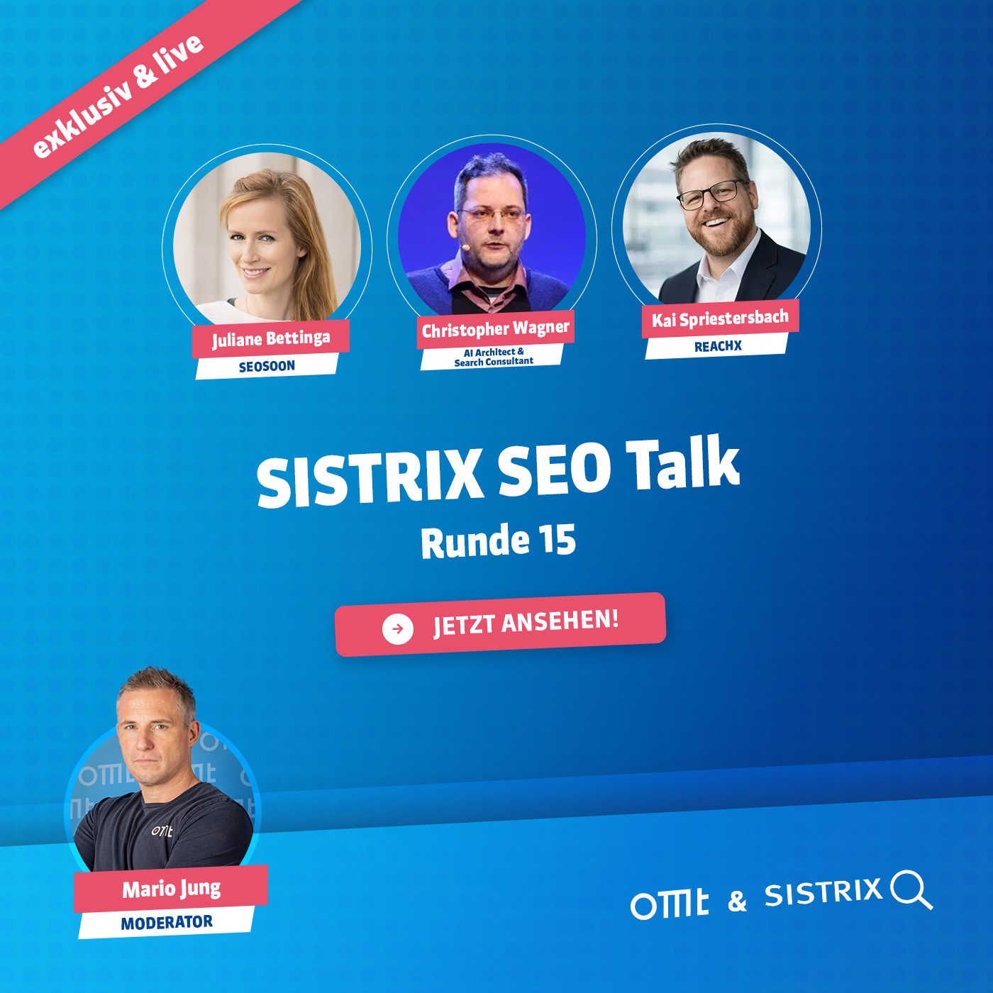 SISTRIX SEO Talk: Runde 15 (Aufzeichnung) (Juliane Bettinga, Christopher Wagner & Kai Spriestersbach) | OMT-Podcast #320 episode artwork