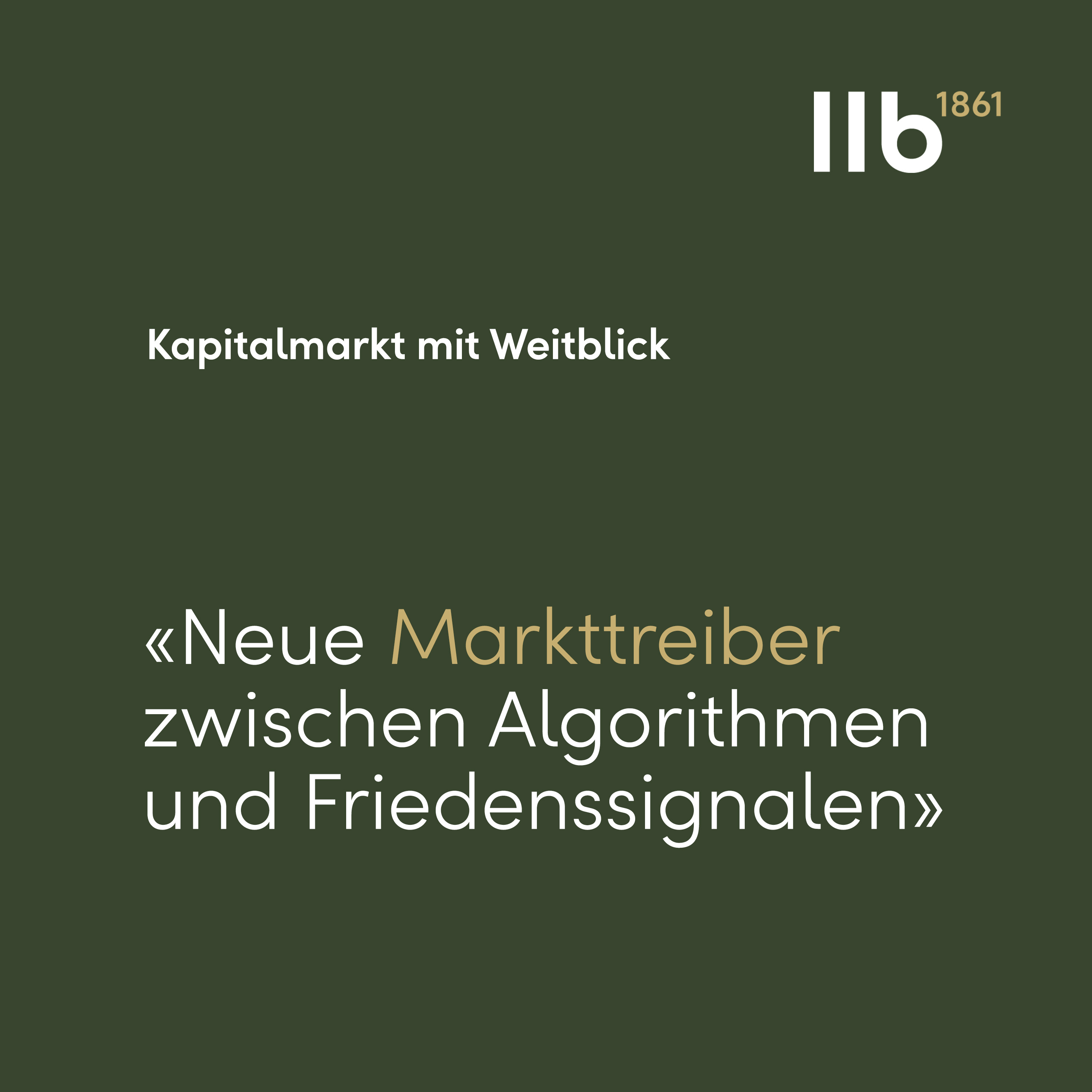Was sind die neuen Markttreiber zwischen Algorithmen und Friedenssignalen?