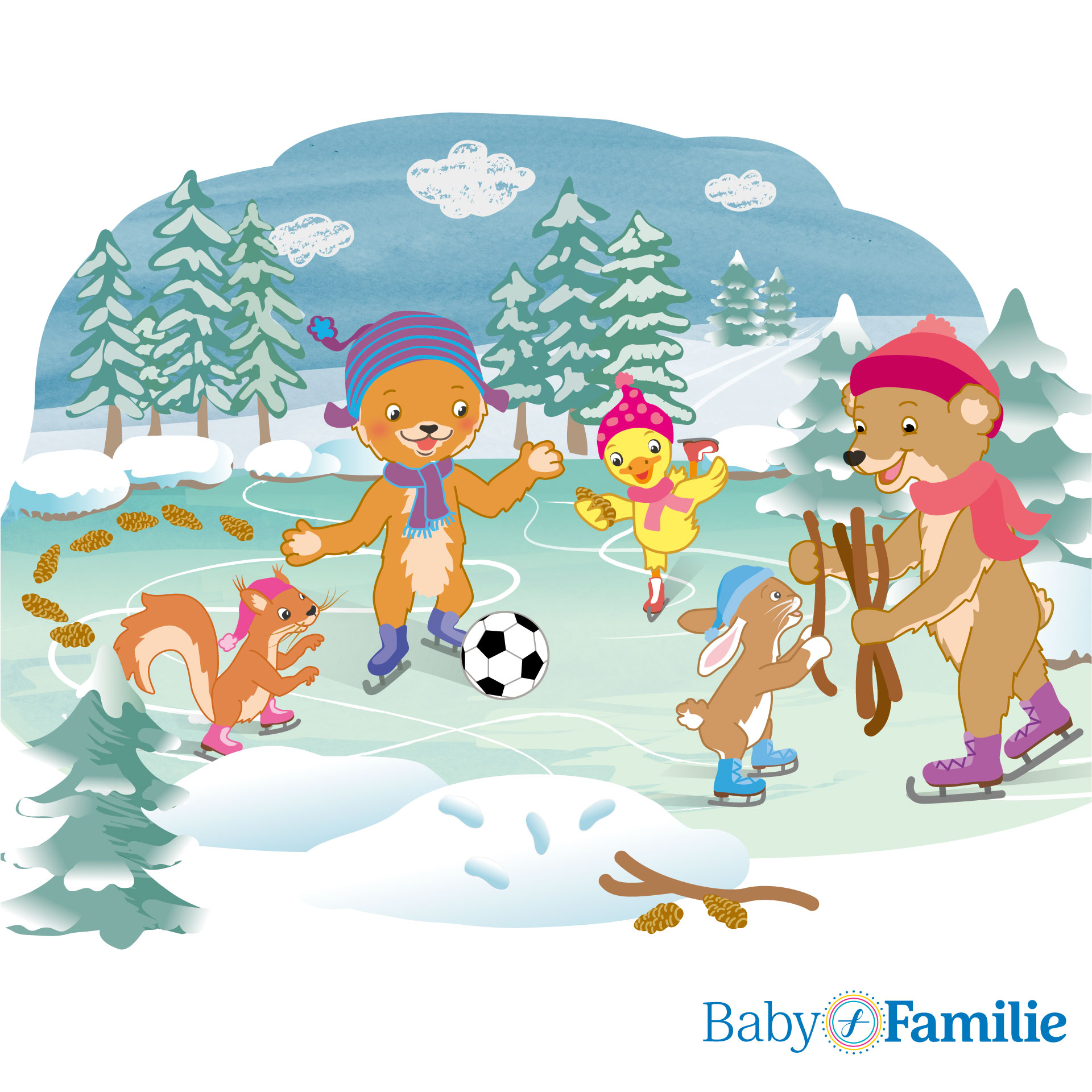 Enny und Mo: Enny und Mo spielen Winter-Fußball