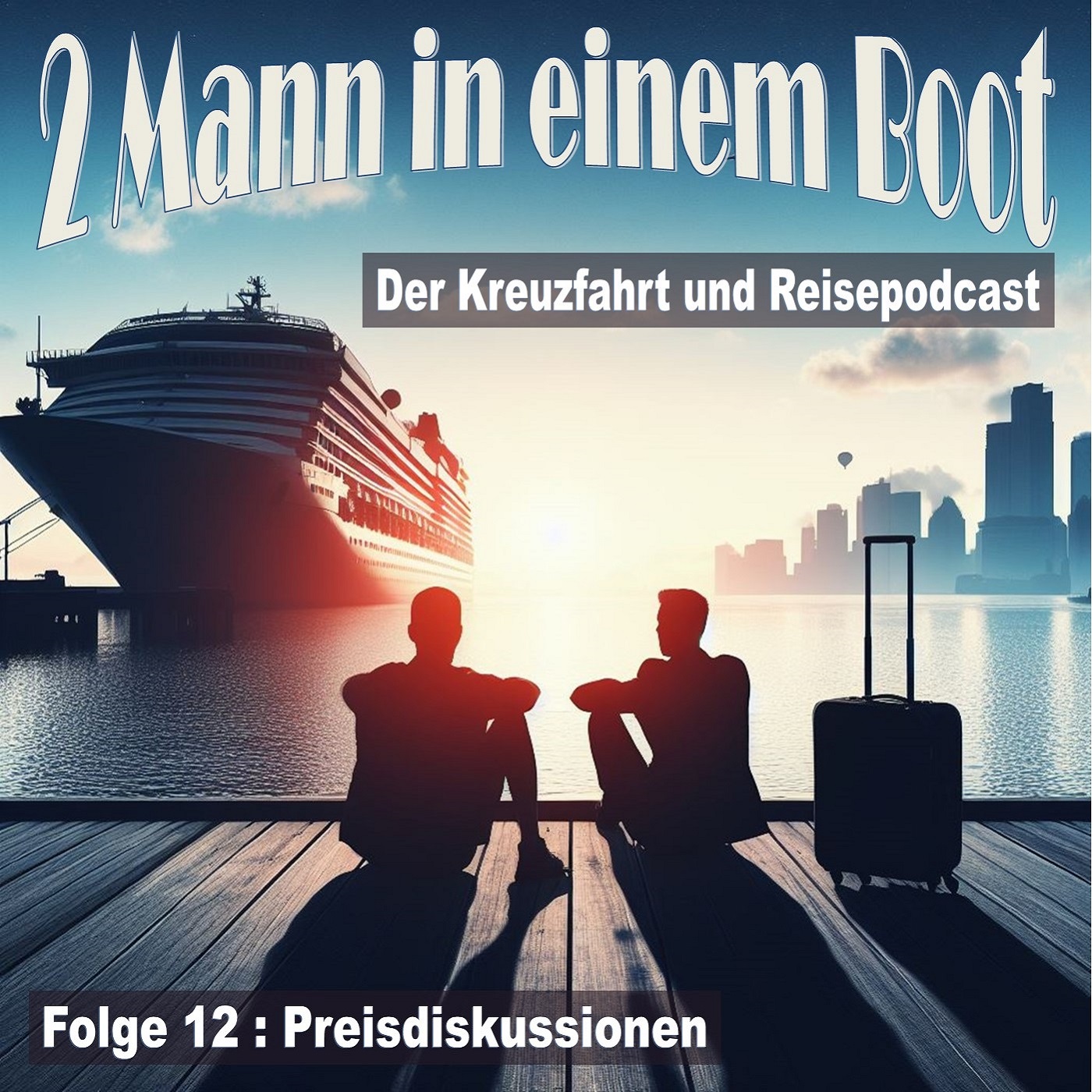 2 Mann in einem Boot