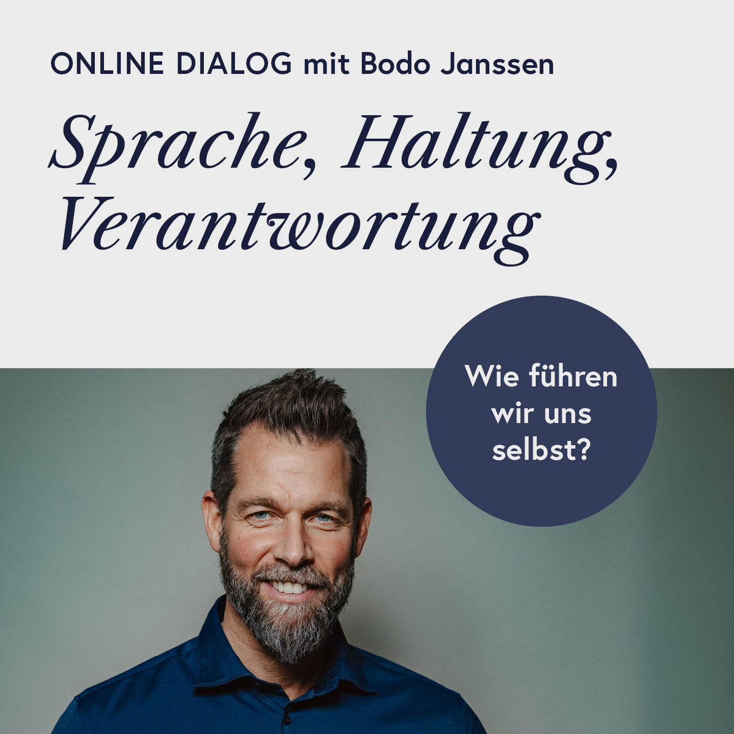 Dein Online Dialog mit Bodo Janssen - Sprache, Haltung, Verantwortung episode artwork