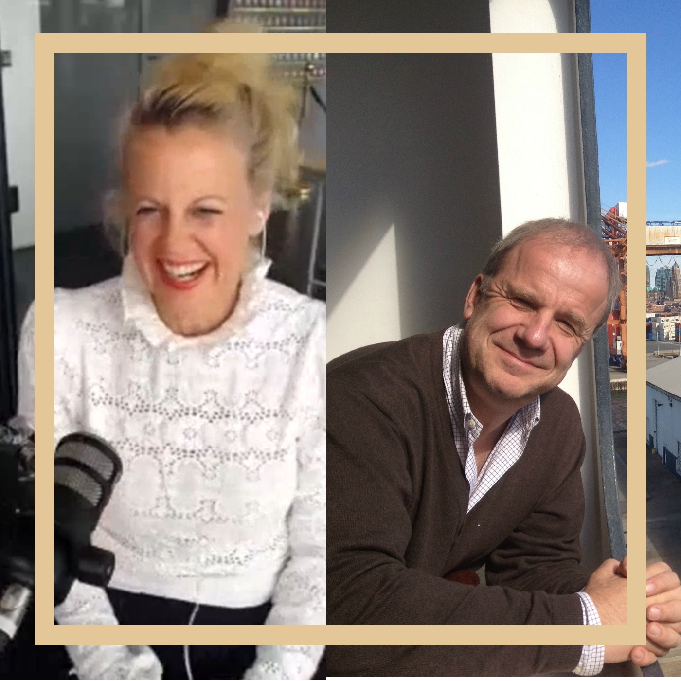 Mit den Waffeln einer Frau