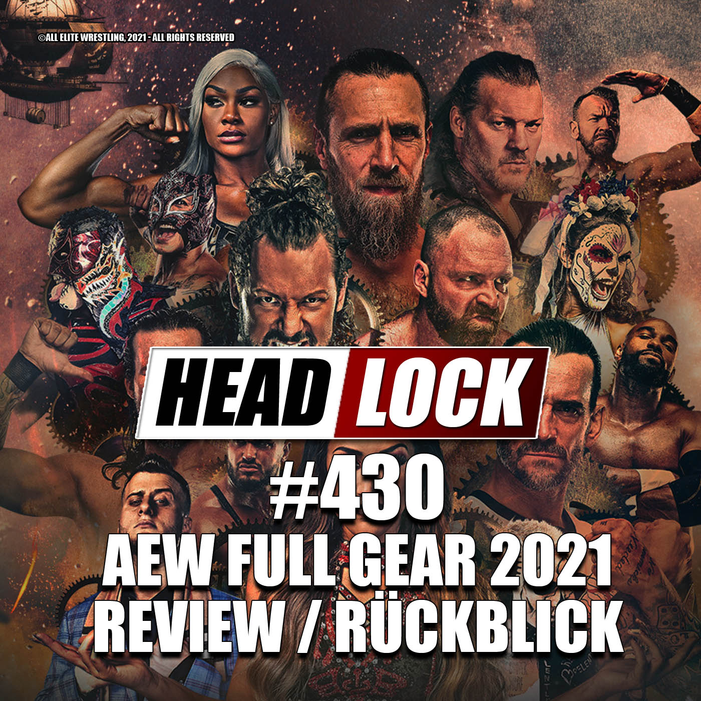#430: AEW Full Gear 2021 (Review / Rückblick) - VOLLTREFFER, ALL ELITE WRESTLING! episode artwork