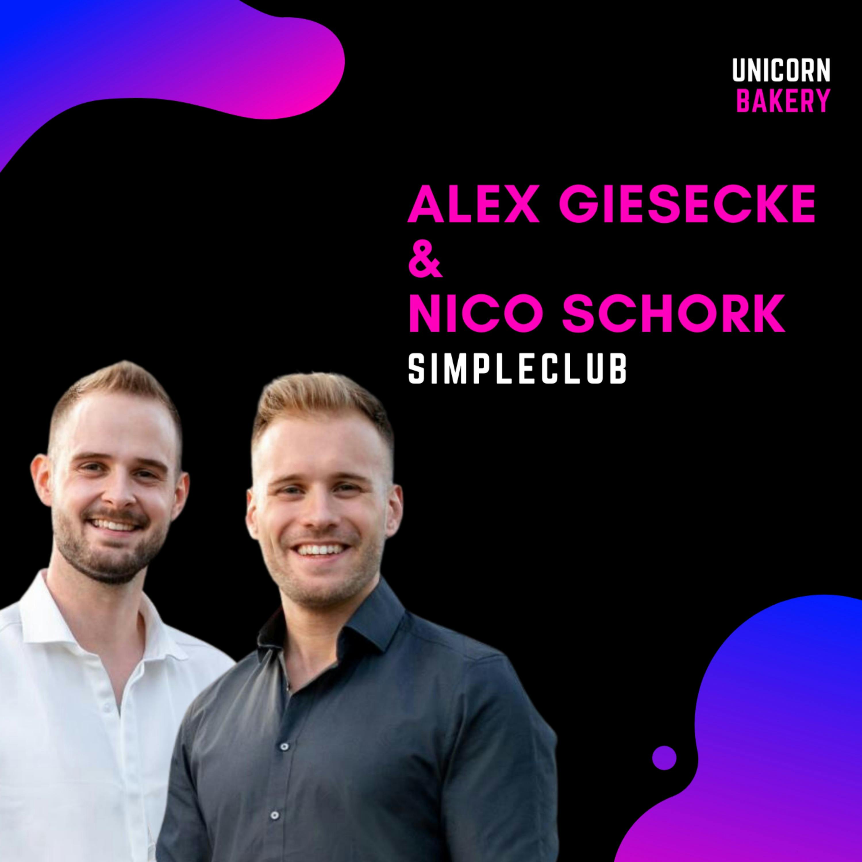 Unicorn im Bildungsbereich? Vom größten Lernkanal auf YouTube zum Millionen-Startup – Alex Giesecke & Nico Schork, simpleclub episode artwork