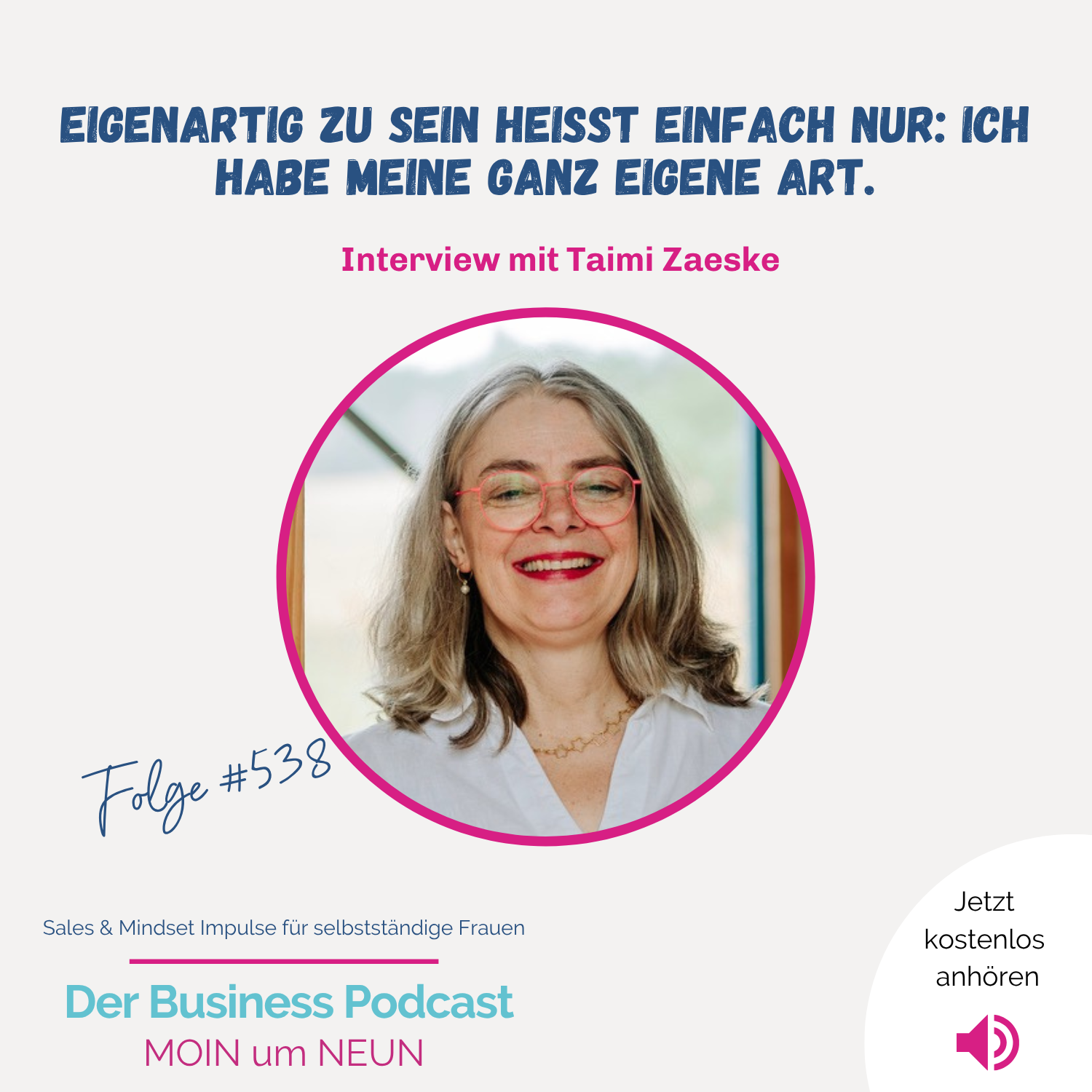 Warum du aufhören solltest, jemand anderes zu sein.  (#538) episode artwork