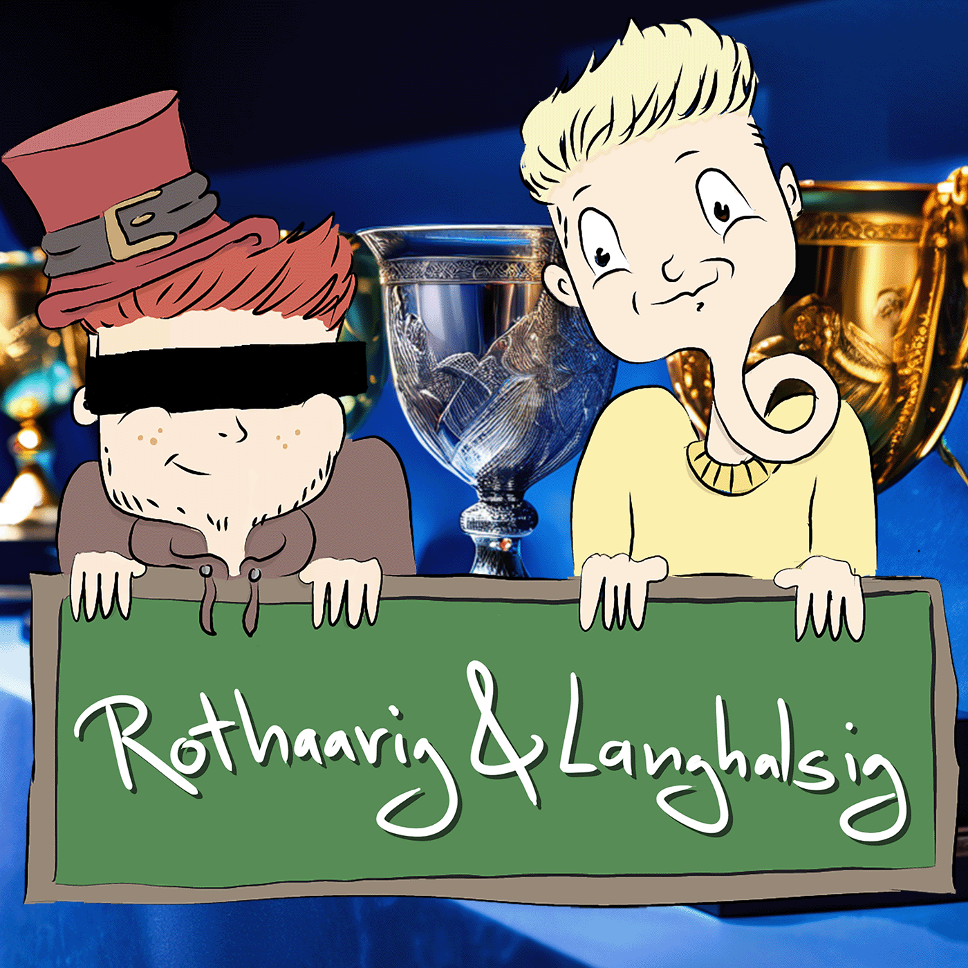 Rothaarig und Langhalsig