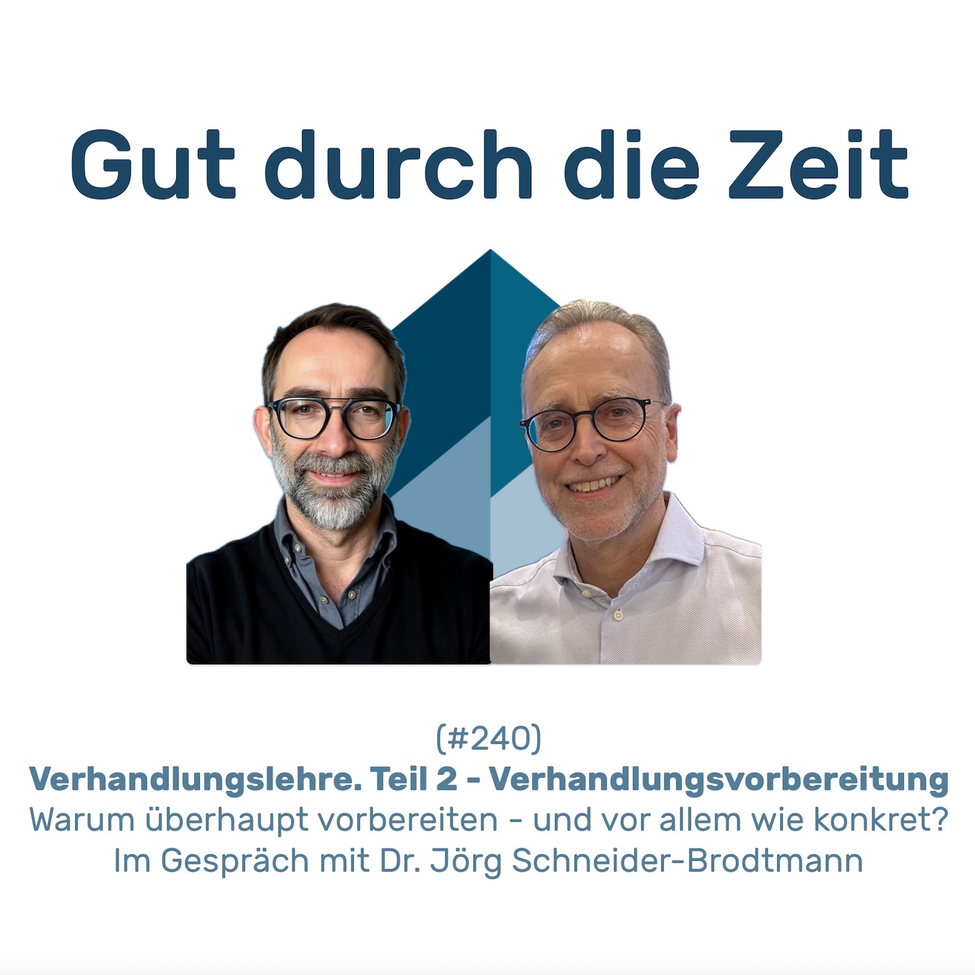 #240 GddZ Verhandlungslehre. Teil 2 - Verhandlungsvorbereitung. Im Gespräch mit Dr. Jörg Schneider-Brodtmann
