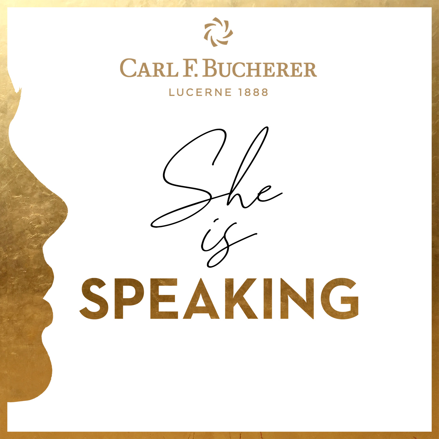 She is speaking