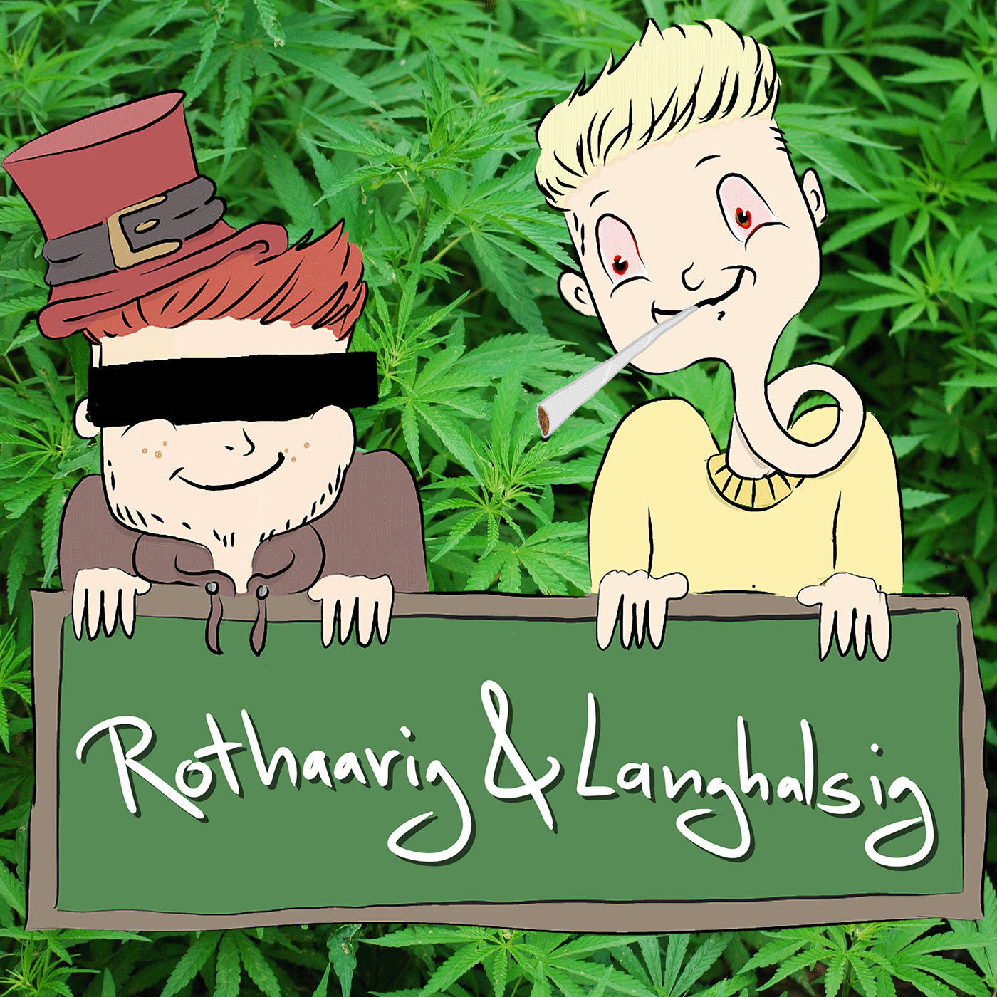 Rothaarig und Langhalsig