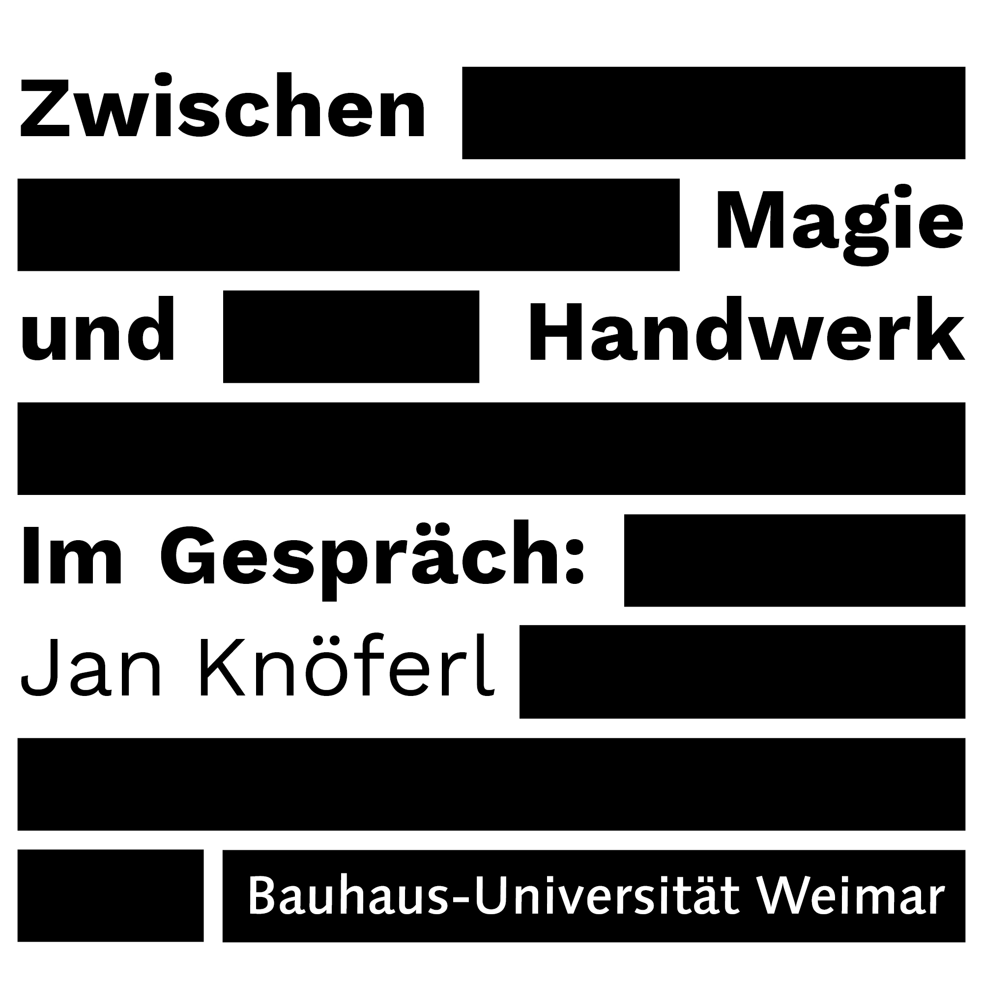 Zwischen Magie und Handwerk
