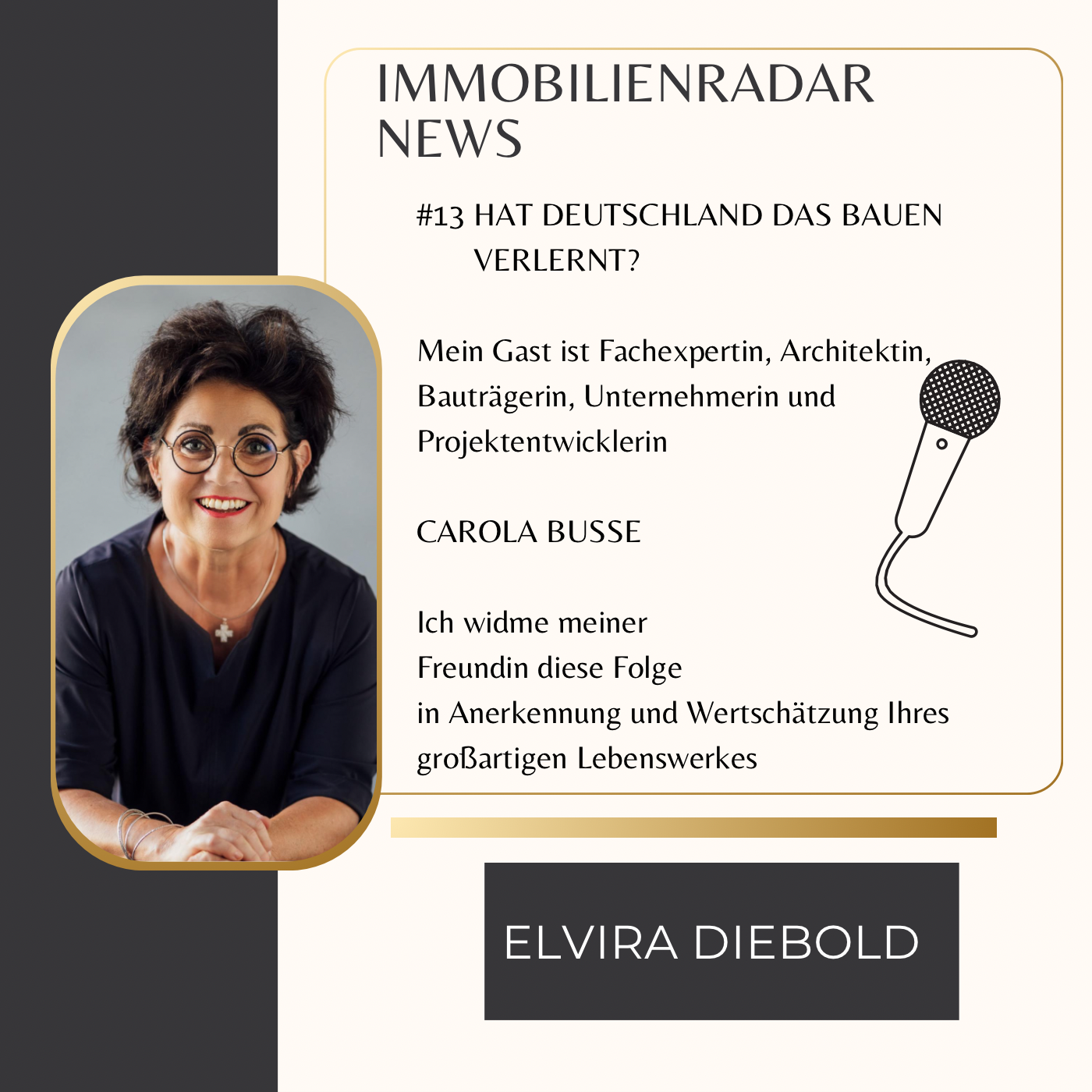 Elvira Diebold: Immobilien auf der Tonspur