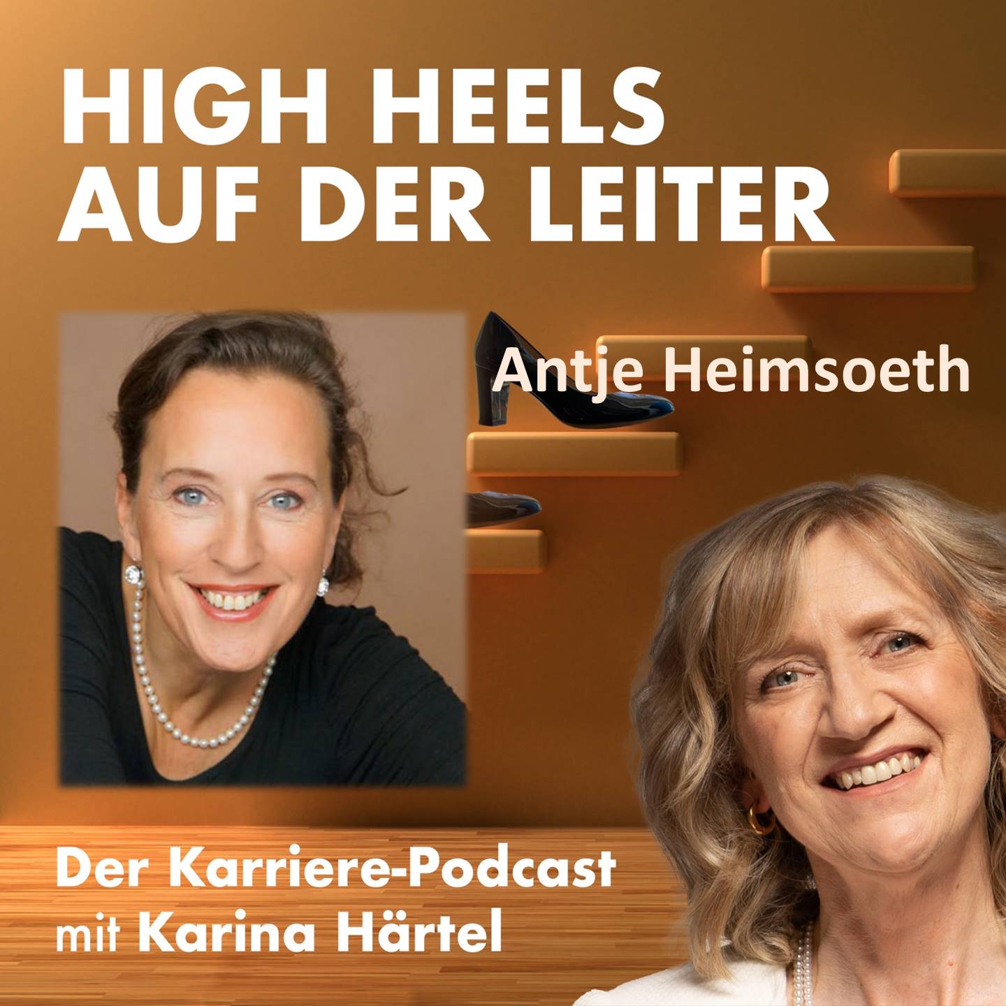 High Heels auf der Leiter