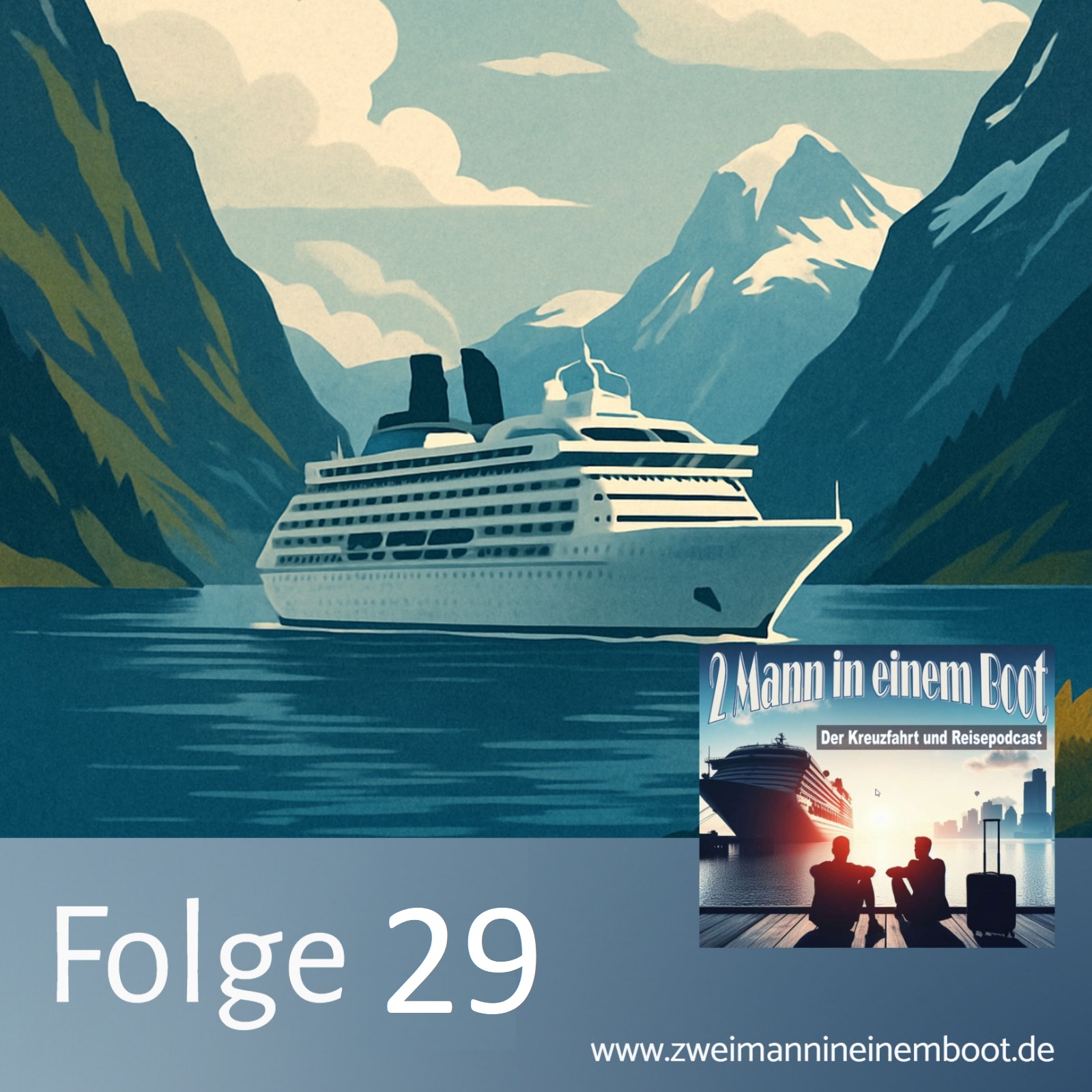 2 Mann in einem Boot