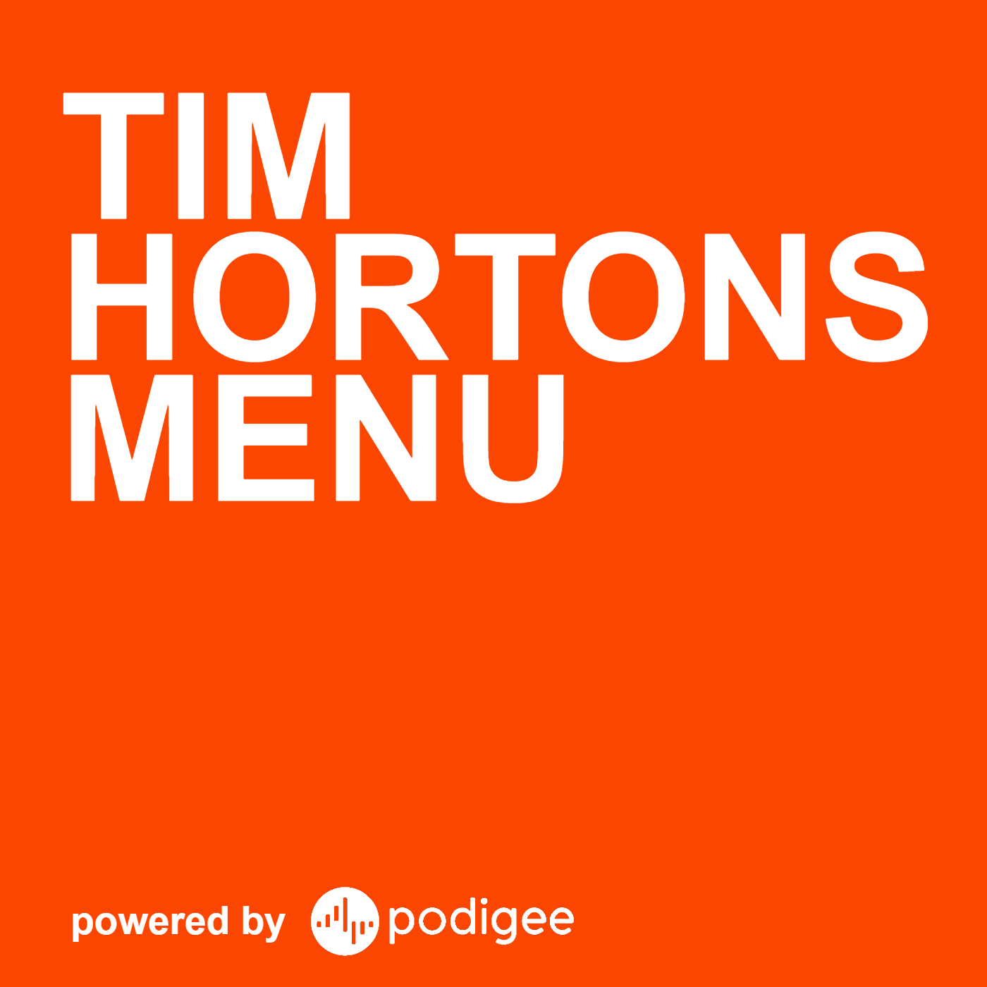 Tim Hortons Menu