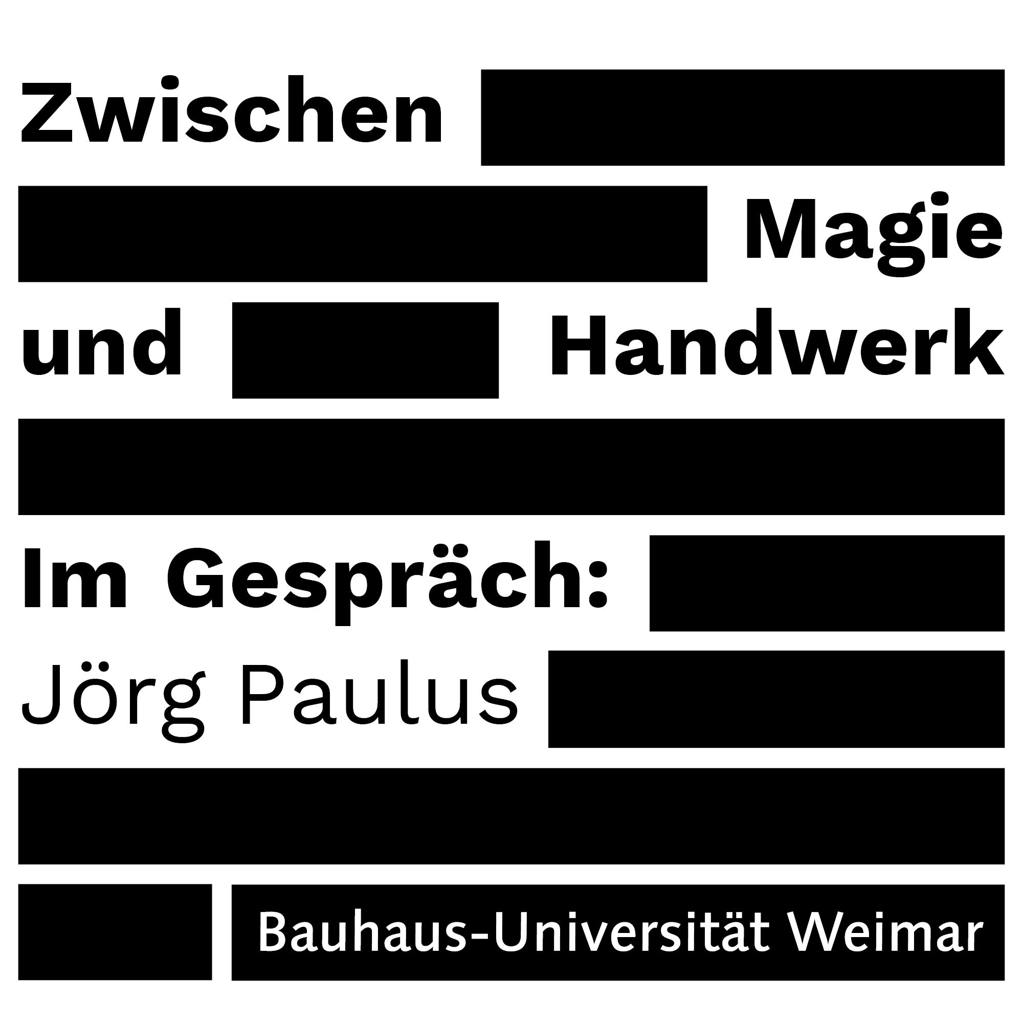 Zwischen Magie und Handwerk