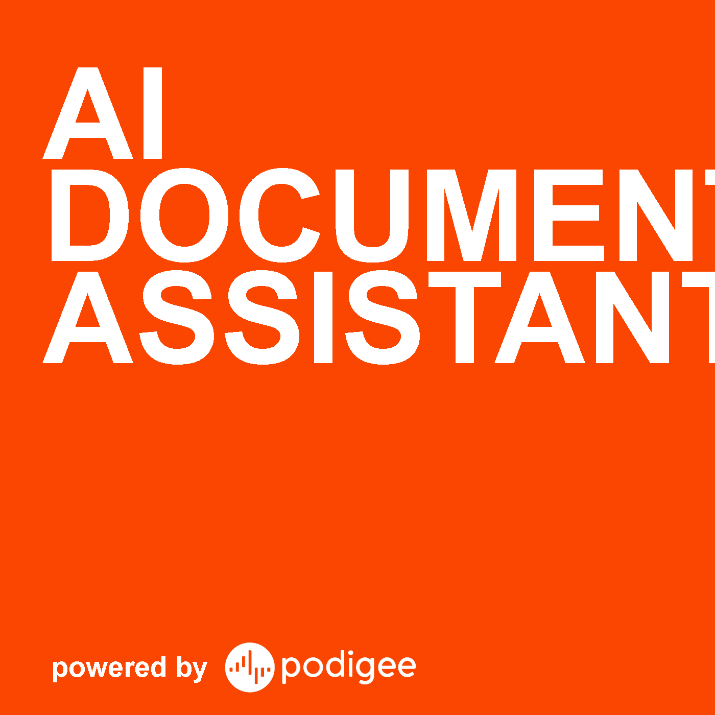 AI document assistant podcast artwork