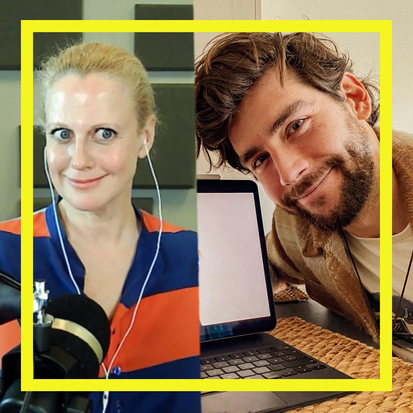 Mit den Waffeln einer Frau