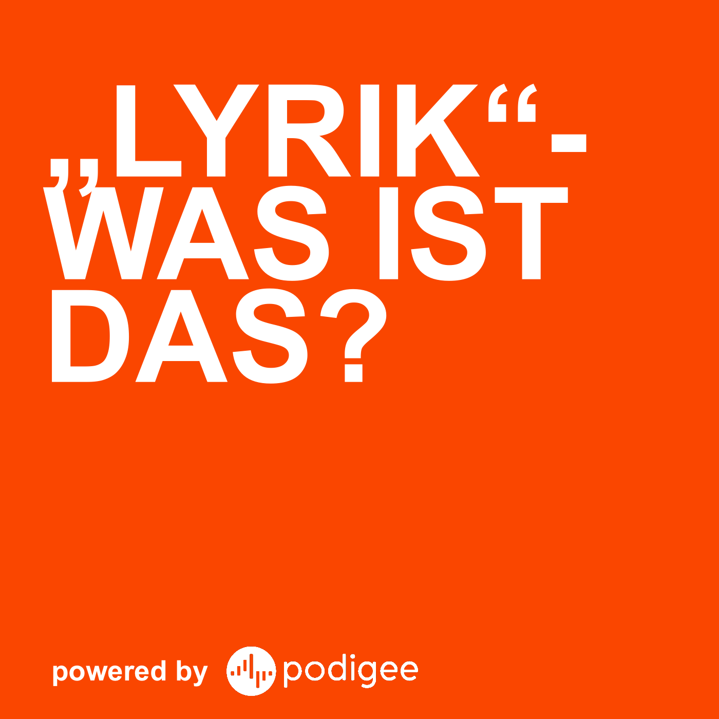 „Lyrik“- Was ist das?