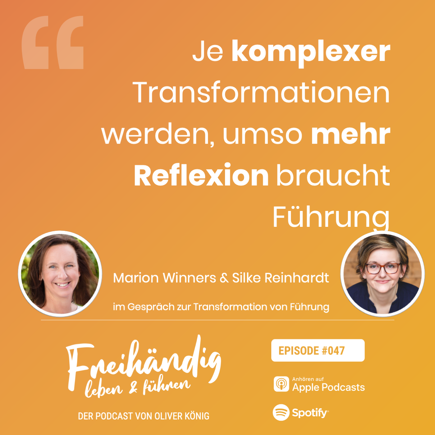 Freihändig verändern und führen