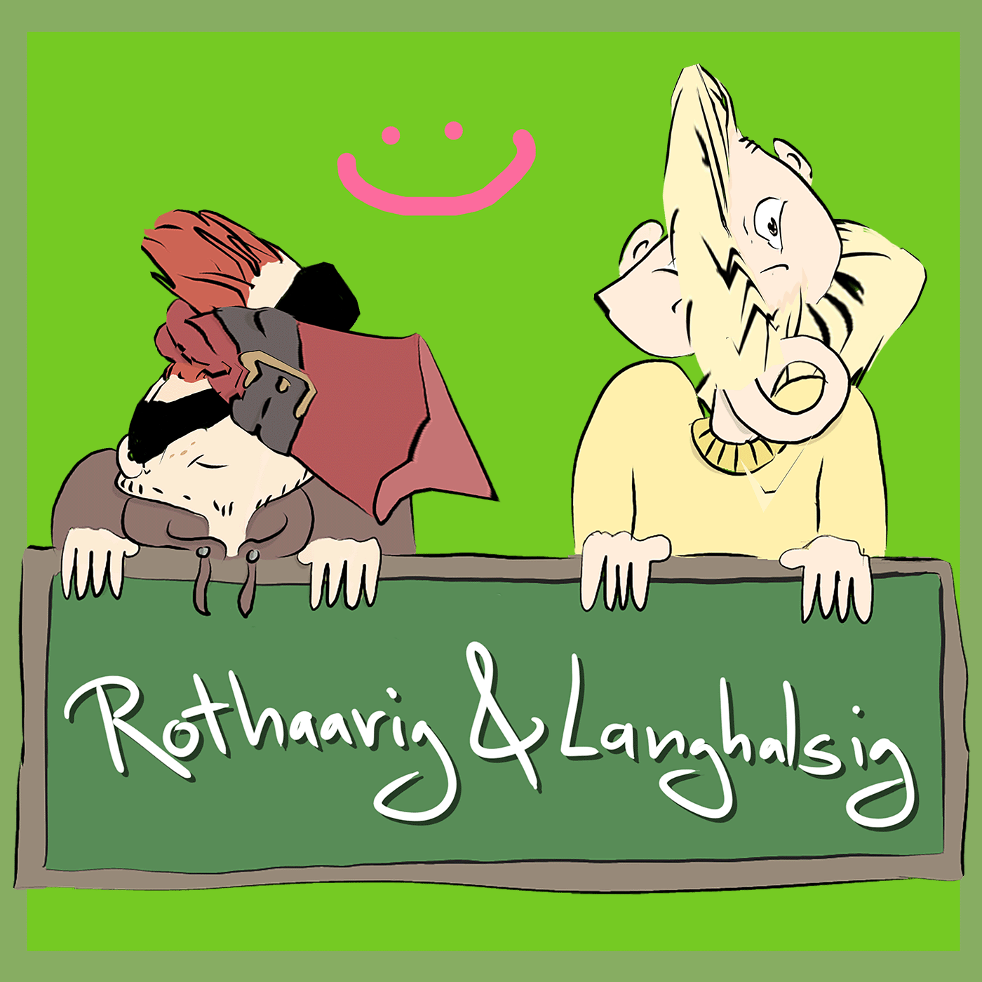 Rothaarig und Langhalsig