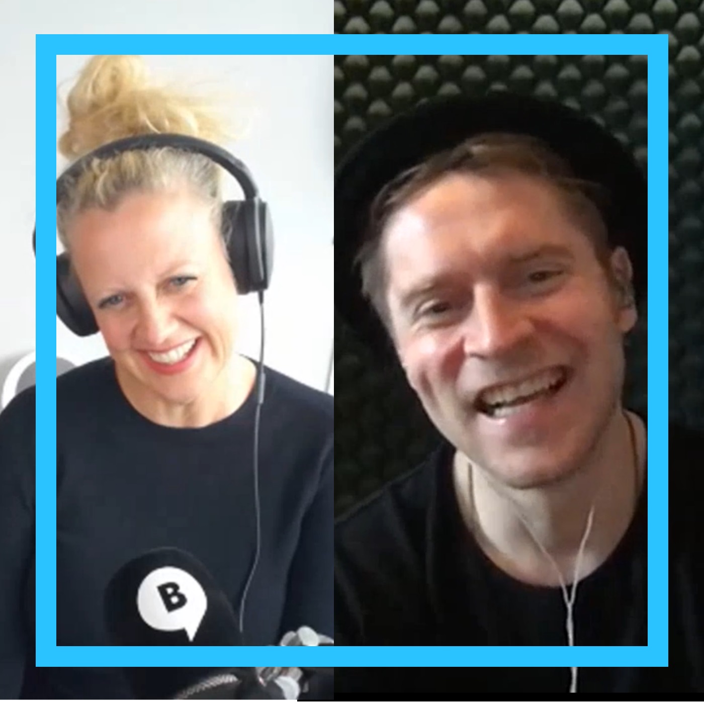 Mit den Waffeln einer Frau