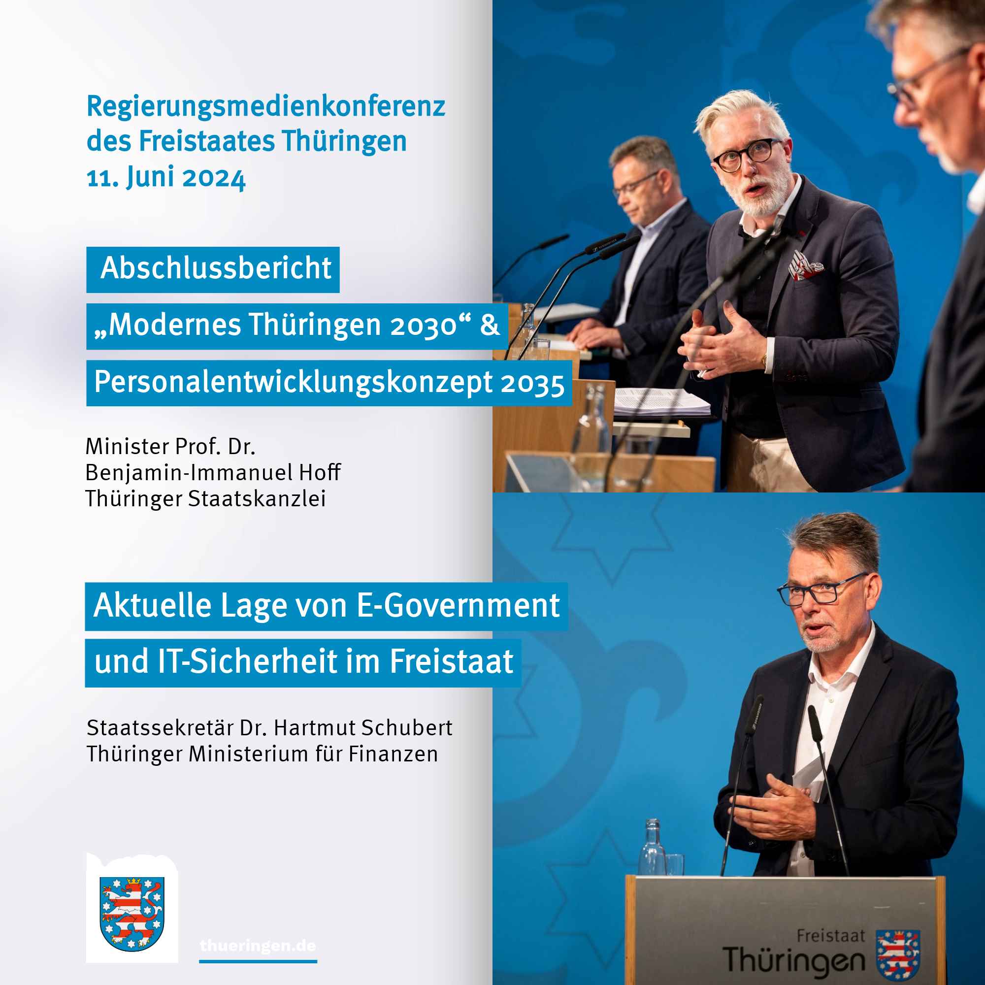 Regierungsmedienkonferenz des Freistaats Thüringen