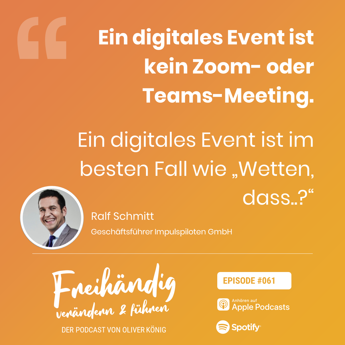 Freihändig verändern und führen