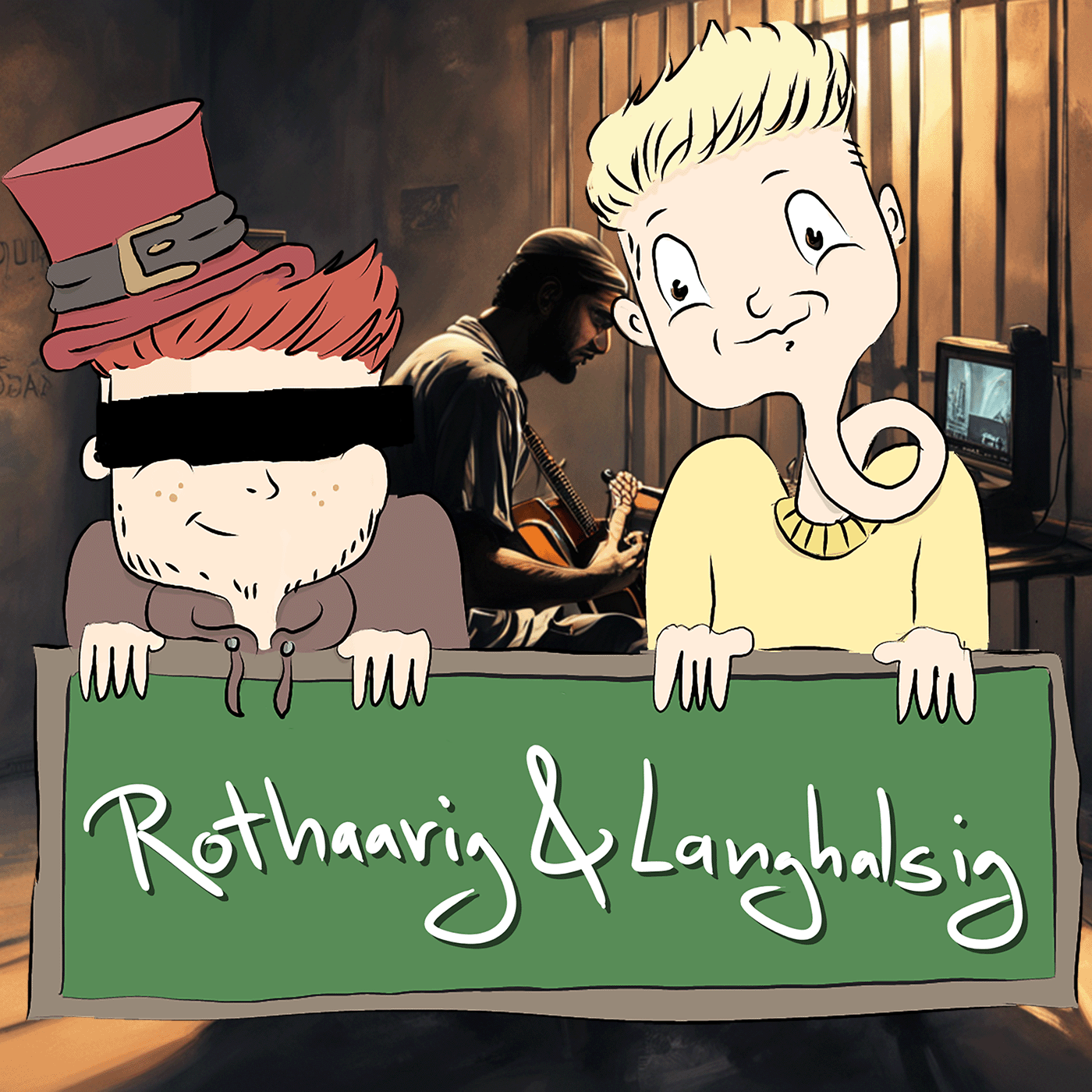 Rothaarig und Langhalsig