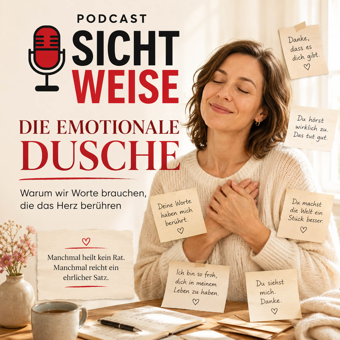 Die emotionale warme Dusche: Worte, die das Herz berühren - Sicht Weise, der Podcast von und mit Anette Pelzer episode artwork