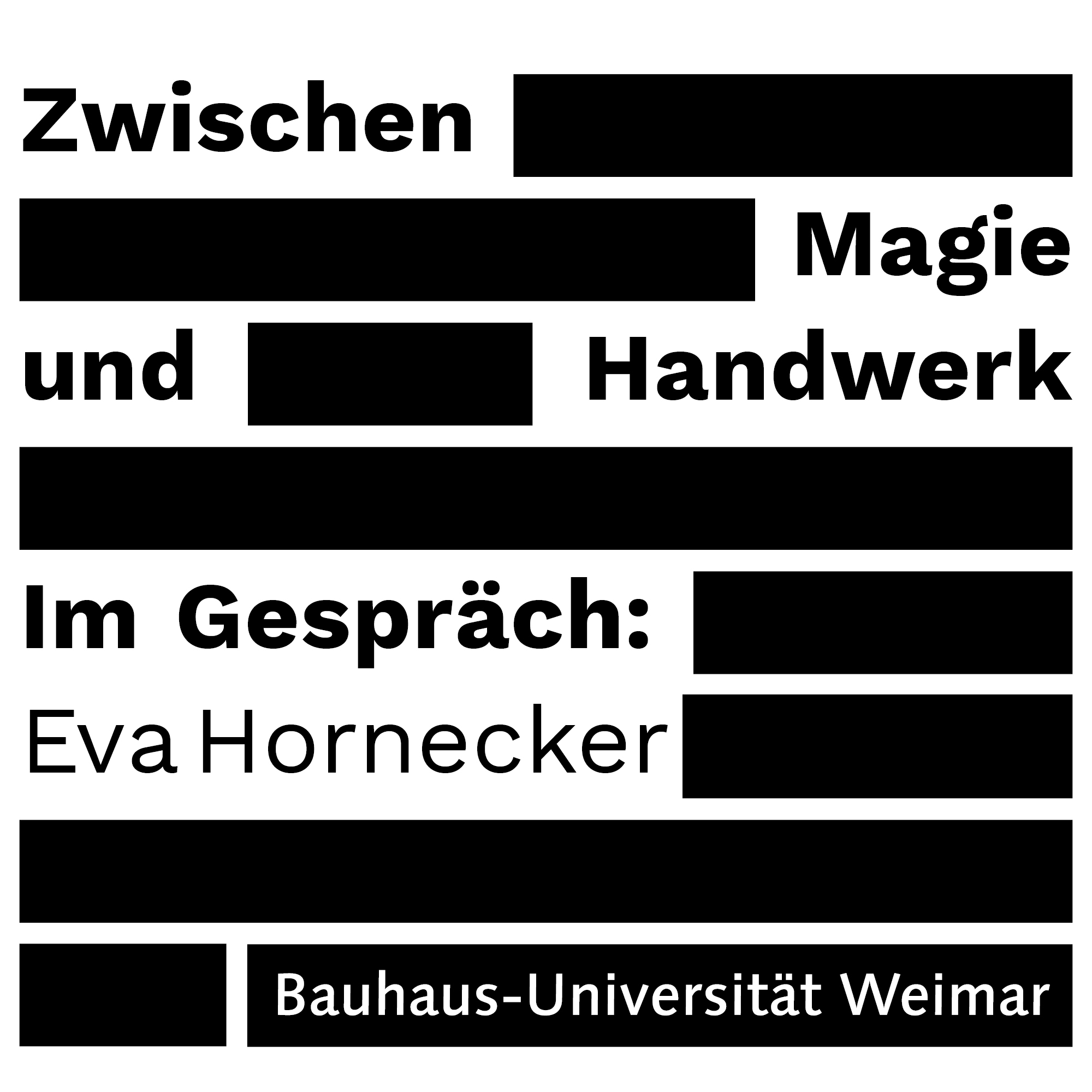 Zwischen Magie und Handwerk