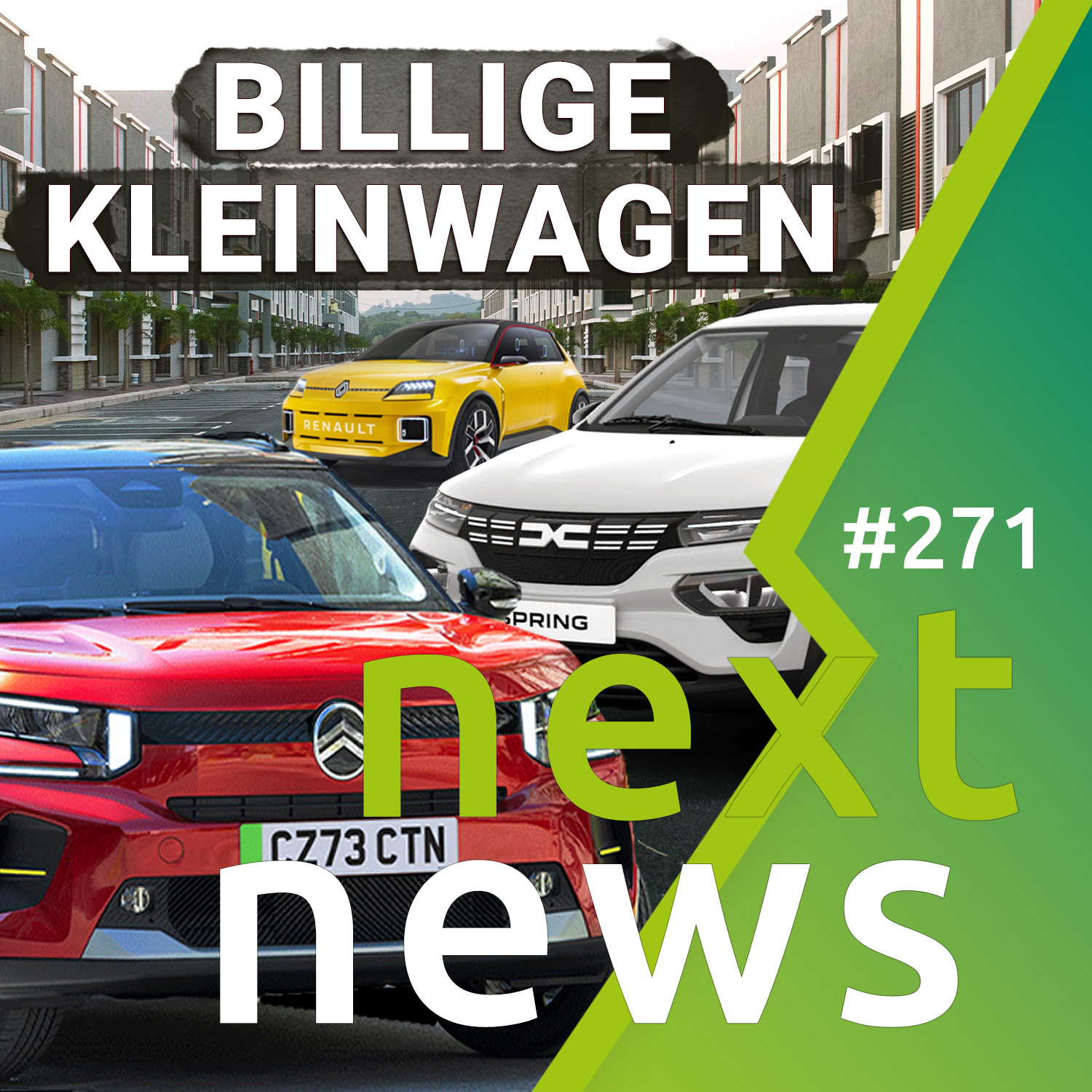 nextnews: neue Rabatte, Tesla wieder teurer, Dacia Spring, VW ID.7 Tourer, Laden für 29 ct/kWh episode artwork