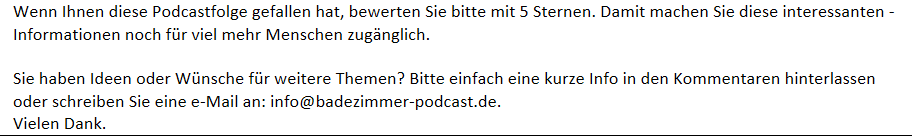 Badezimmer-Podcast
