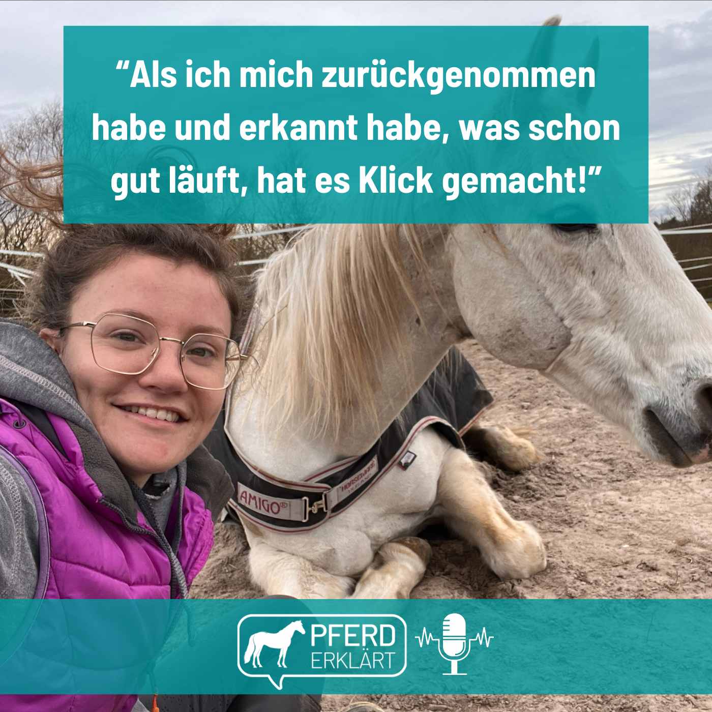 Wenn du wieder mit deinem Headshaker arbeiten kannst und Lob für die entspannten Ausritte bekommst. Mach´s wie Mona