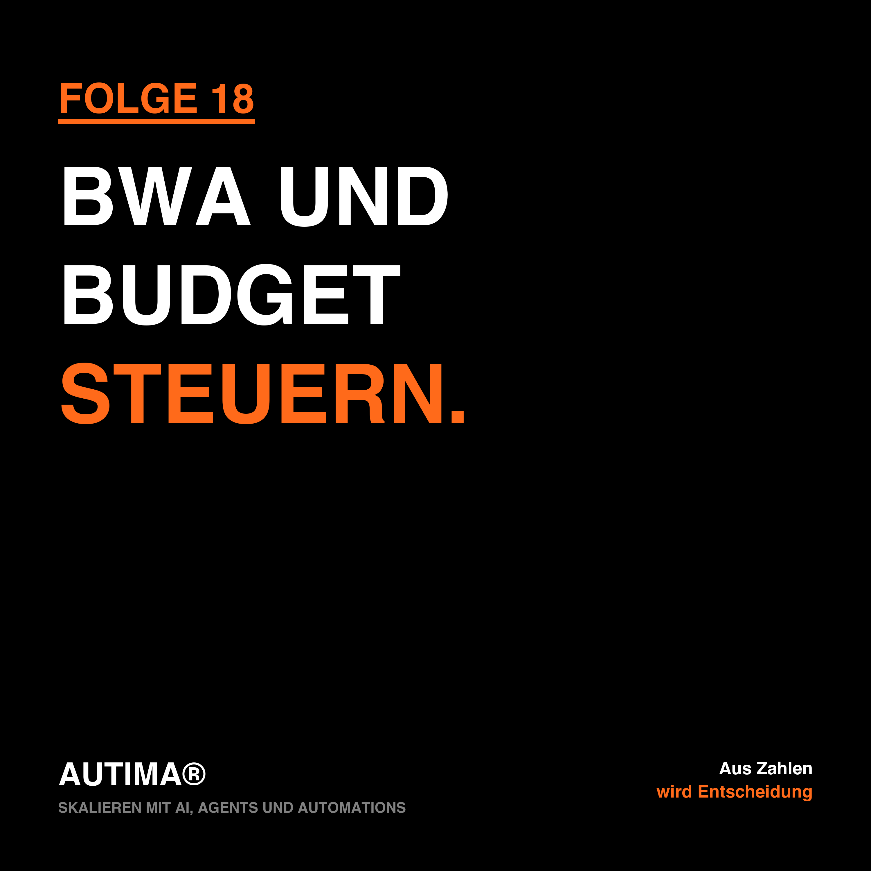 Folge 18: Skalieren mit AI, Agents und Automations: BWA-Analyse und Budget-Forecast episode artwork