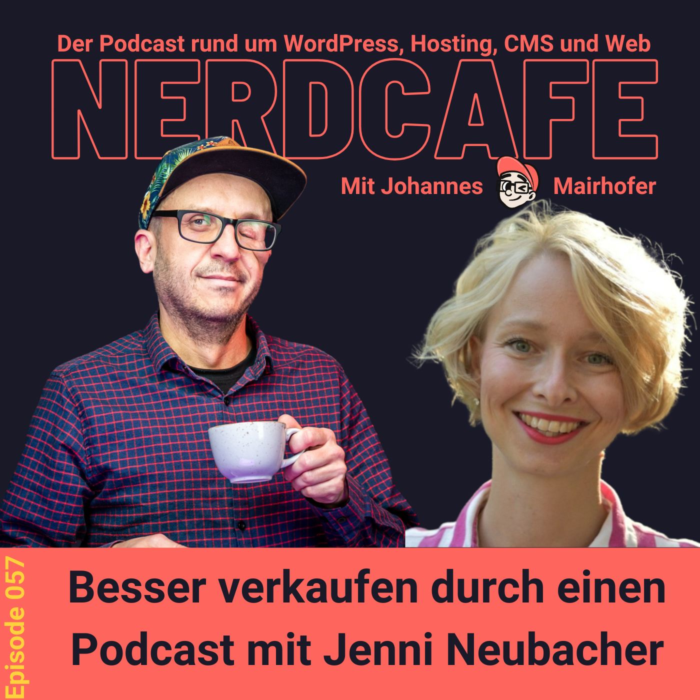 nerdcafe. Der Podcast rund um WordPress, Hosting, CMS und Web.
