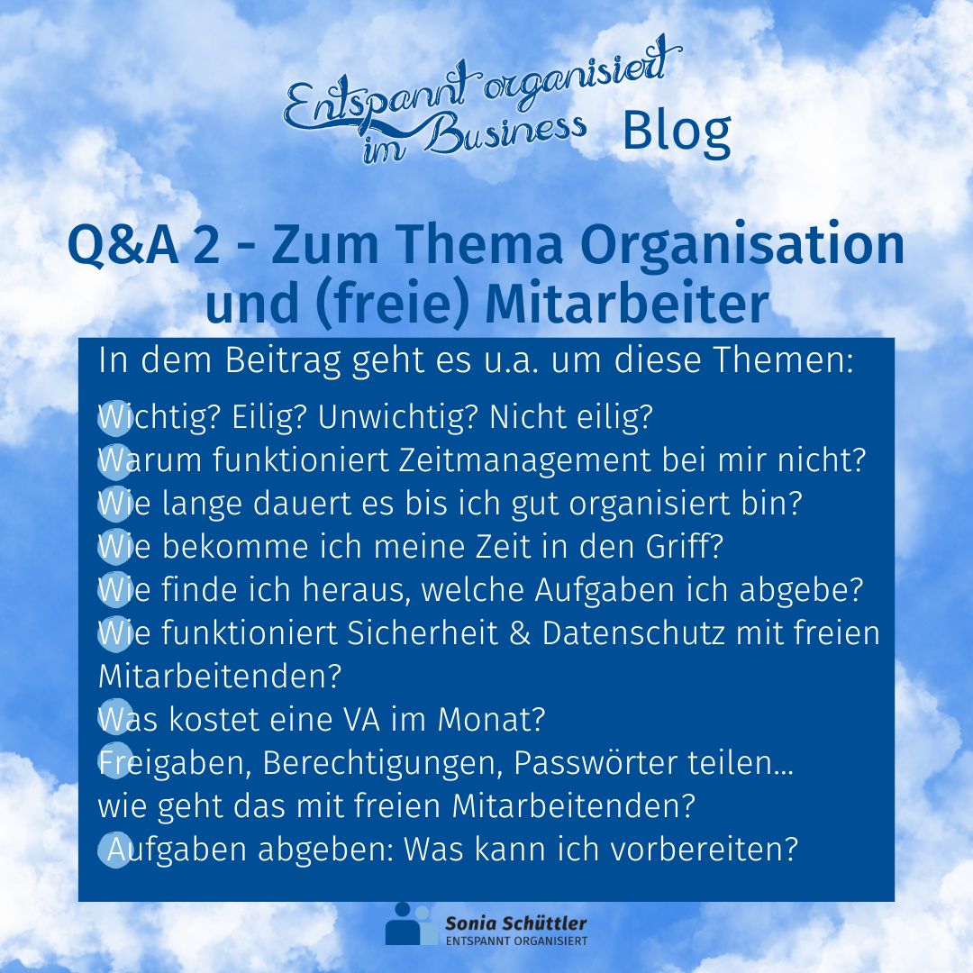 Entspannt organisiert im Business - Der Podcast