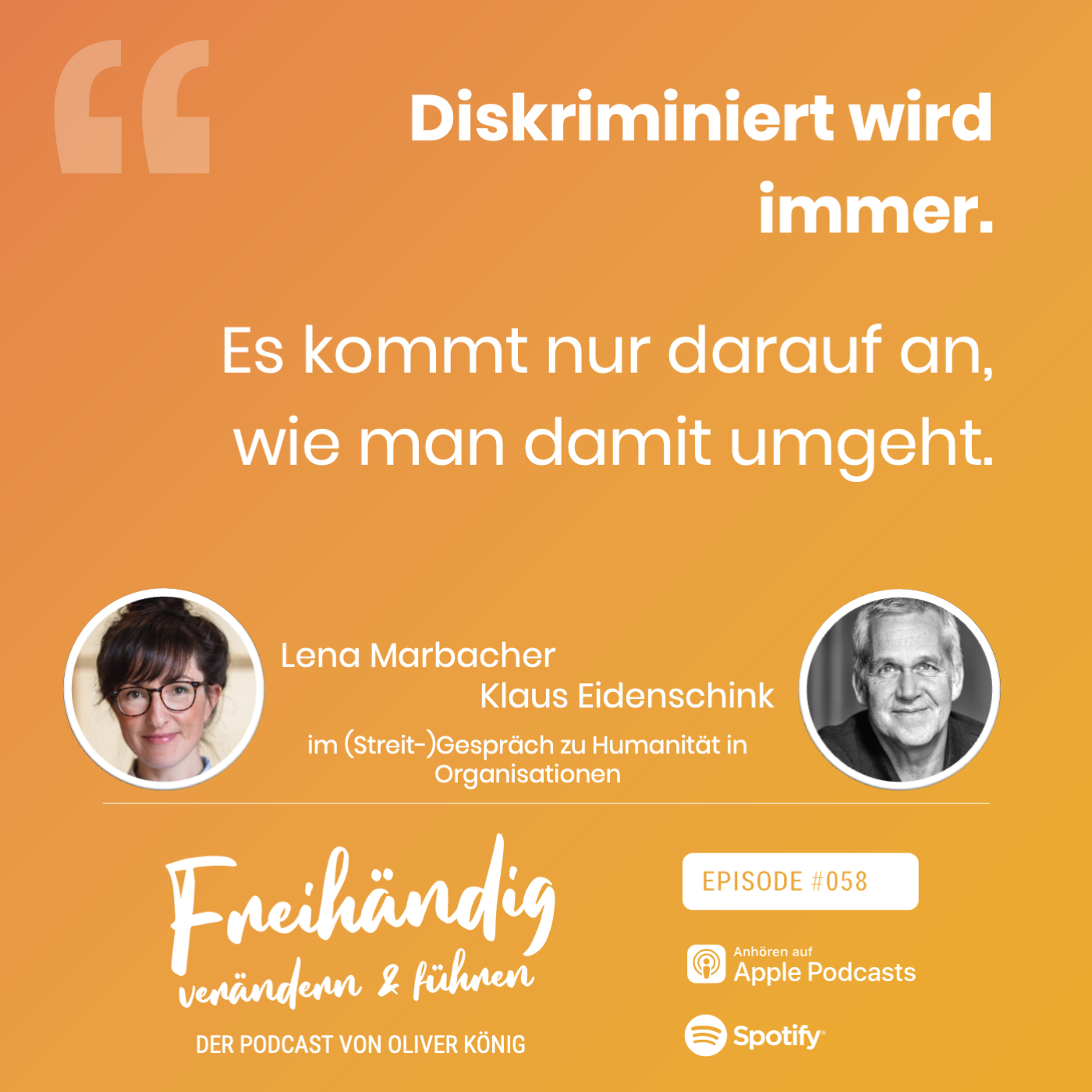 Freihändig verändern und führen