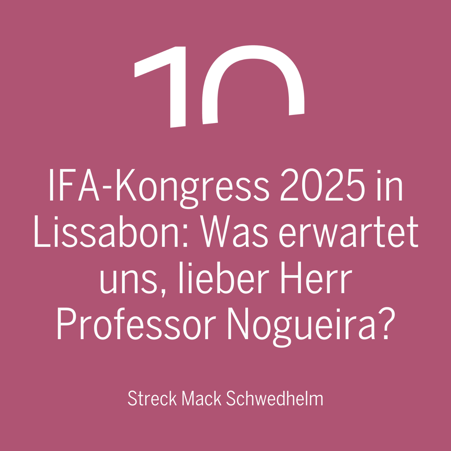 IFA-Kongress 2025 in Lissabon: Was erwartet uns, lieber Herr Professor Nogueira? IFA-Kongress 2025 in Lissabon: Was erwartet uns, lieber Herr Professor Nogueira?
