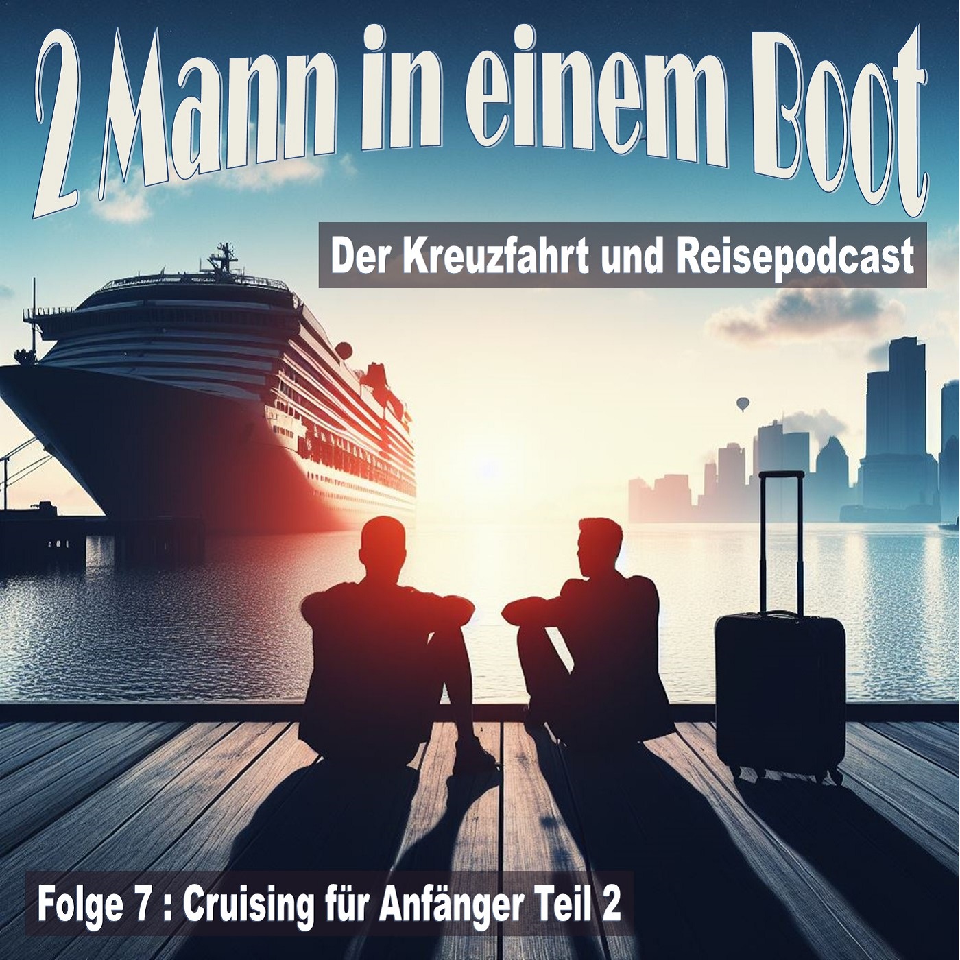 2 Mann in einem Boot