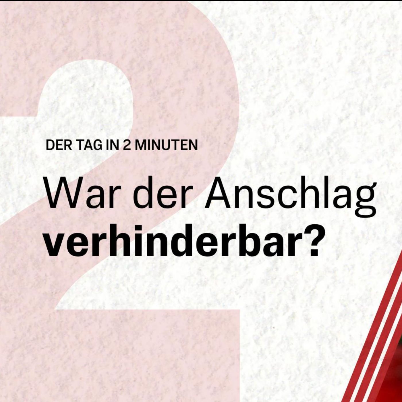CSD-Attentäter als Gefährder eingestuft: Warum gab es keine Maßnahmen? | Der Tag in 2 Minuten episode artwork