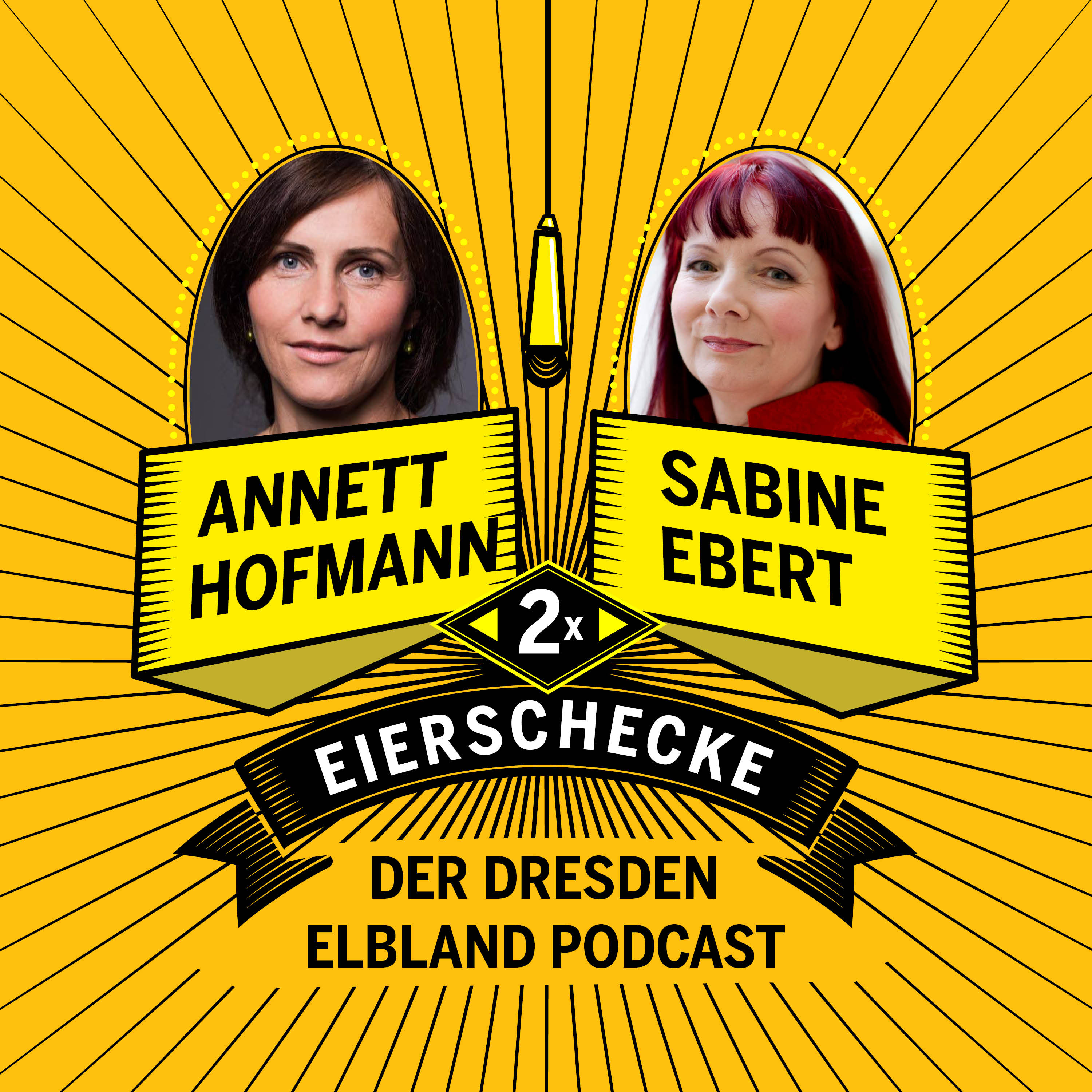 Annett Hofmann und Starautorin Sabine Ebert spazieren durch Meißen