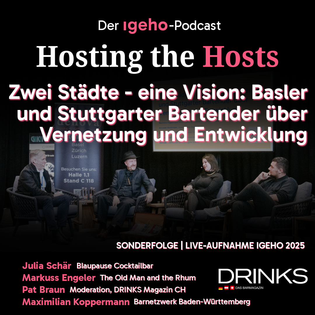 Sonderfolge «DRINKS Magazin»: Zwei Städte, eine Vision - Basler und Stuttgarter Bartender über Vernetzung & Entwicklung episode artwork