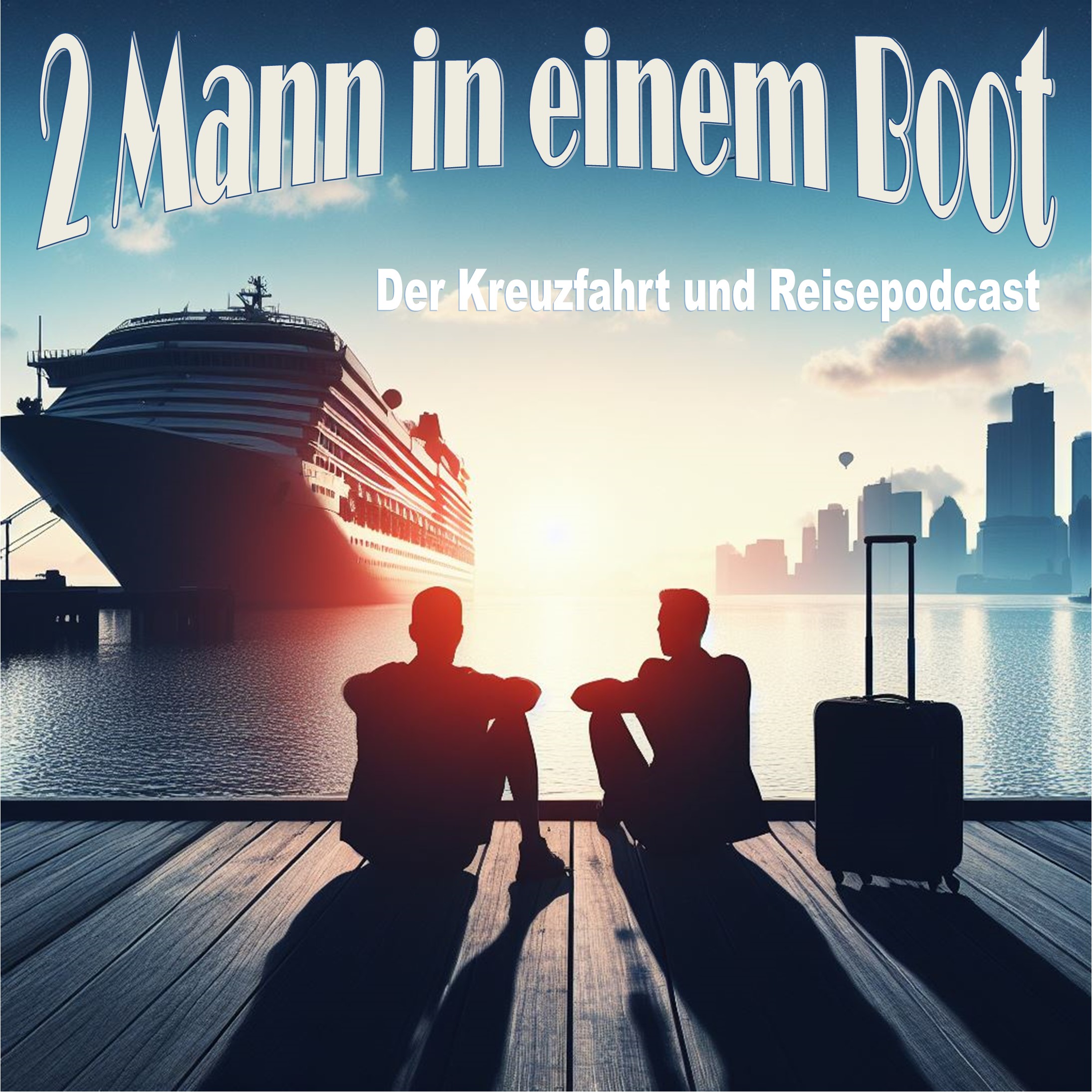 2 Mann in einem Boot
