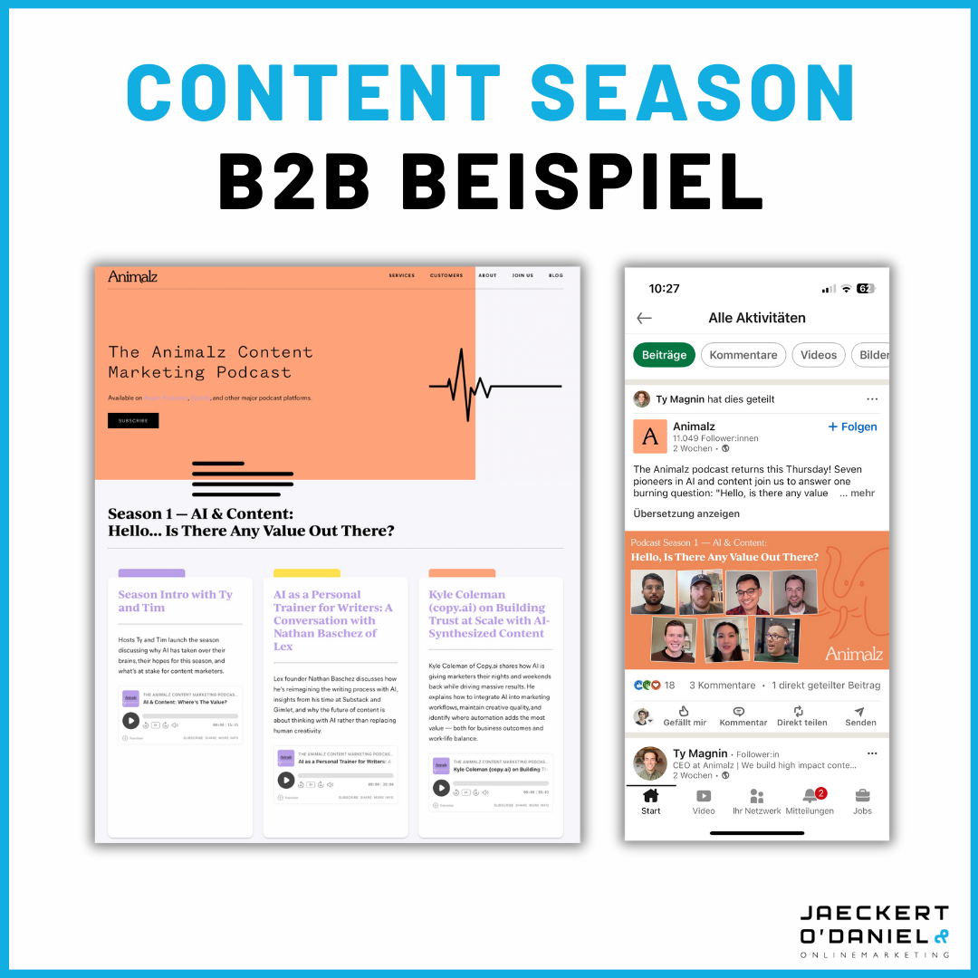 Next Season: Content in Staffeln produzieren?