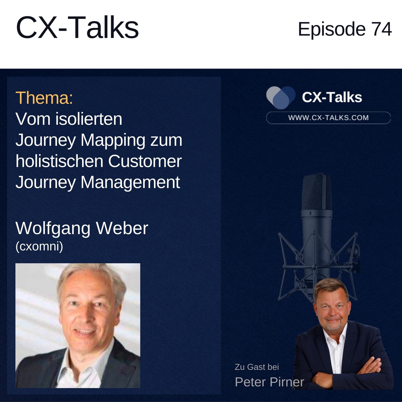 #74 Vom isolierten Journey Mapping zum ganzheitlichen Customer Journey Management. Wolfgang Weber (cxomni)