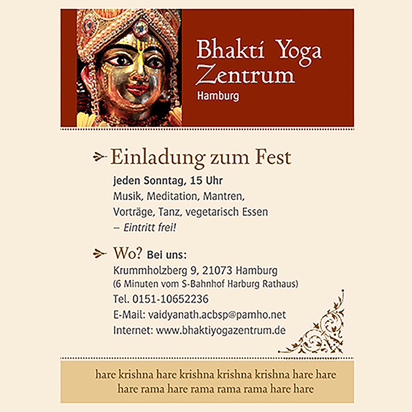 Vorträge im Bhakti Yoga Zentrum Hamburg