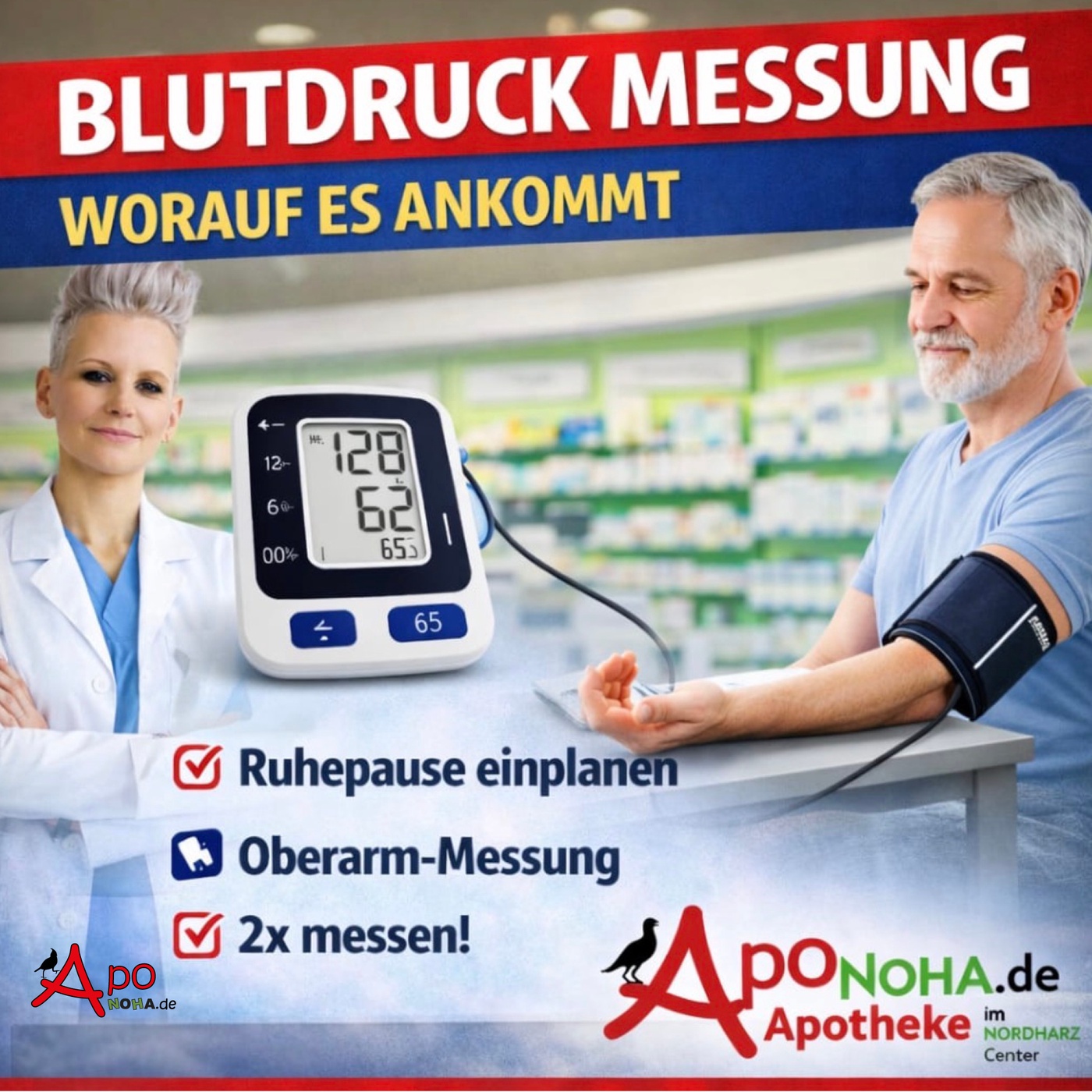 Blutdruck richtig messen – und warum der Oberarm meist genauer ist